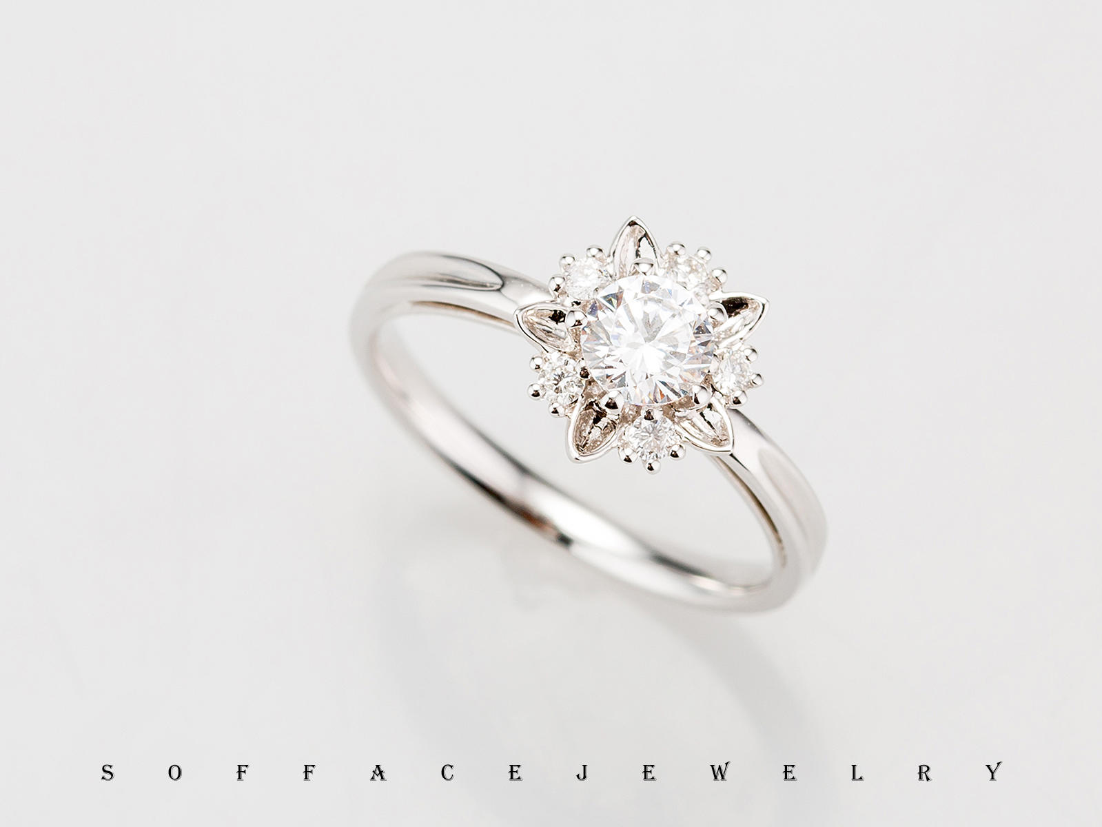 索菲斯 | 设计款钻戒 | 雪花
