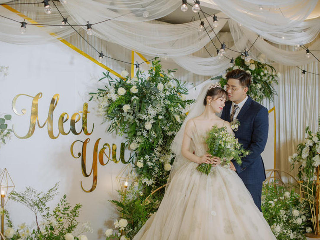 【 白绿清新韩式】唯美森系婚礼