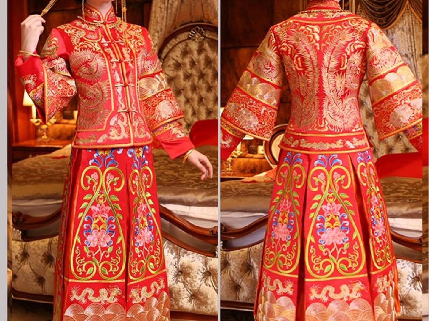 亚东婚纱 2019中式嫁衣+敬酒服+西装三件套