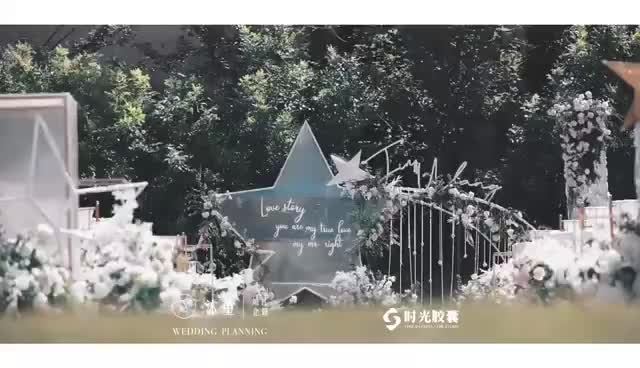 【沐堇】春夏必备 白绿色小清新户外婚礼 高性价比