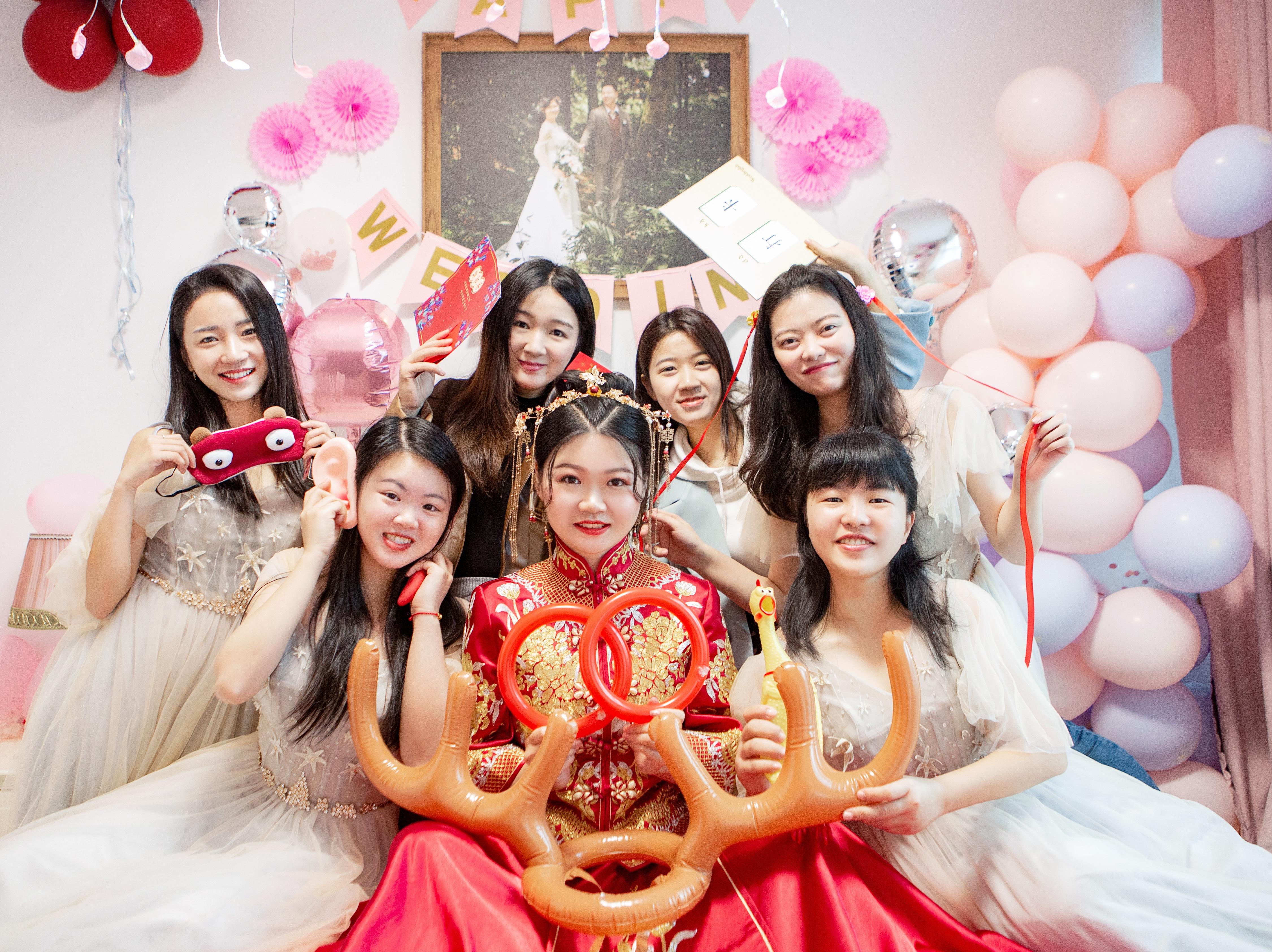 #浏阳VIVI婚纱甜美仪式纱+秀禾服+礼服#