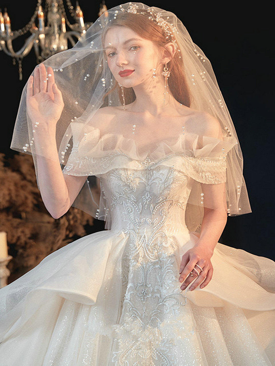 【五一超值款】仪式主婚纱+出门纱+伴娘服3件套