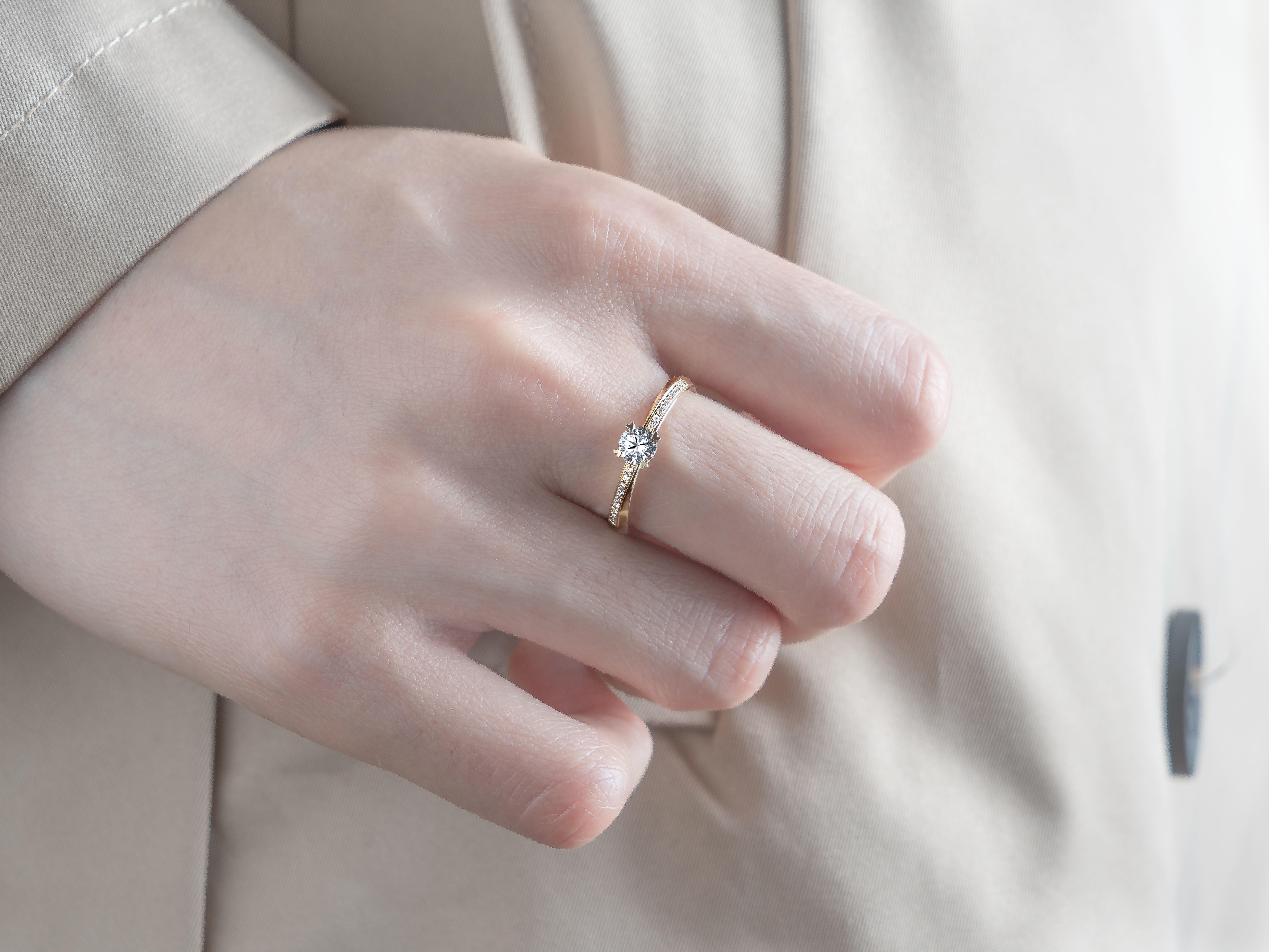 余生珠宝/经典系列心形四爪钻戒戒托