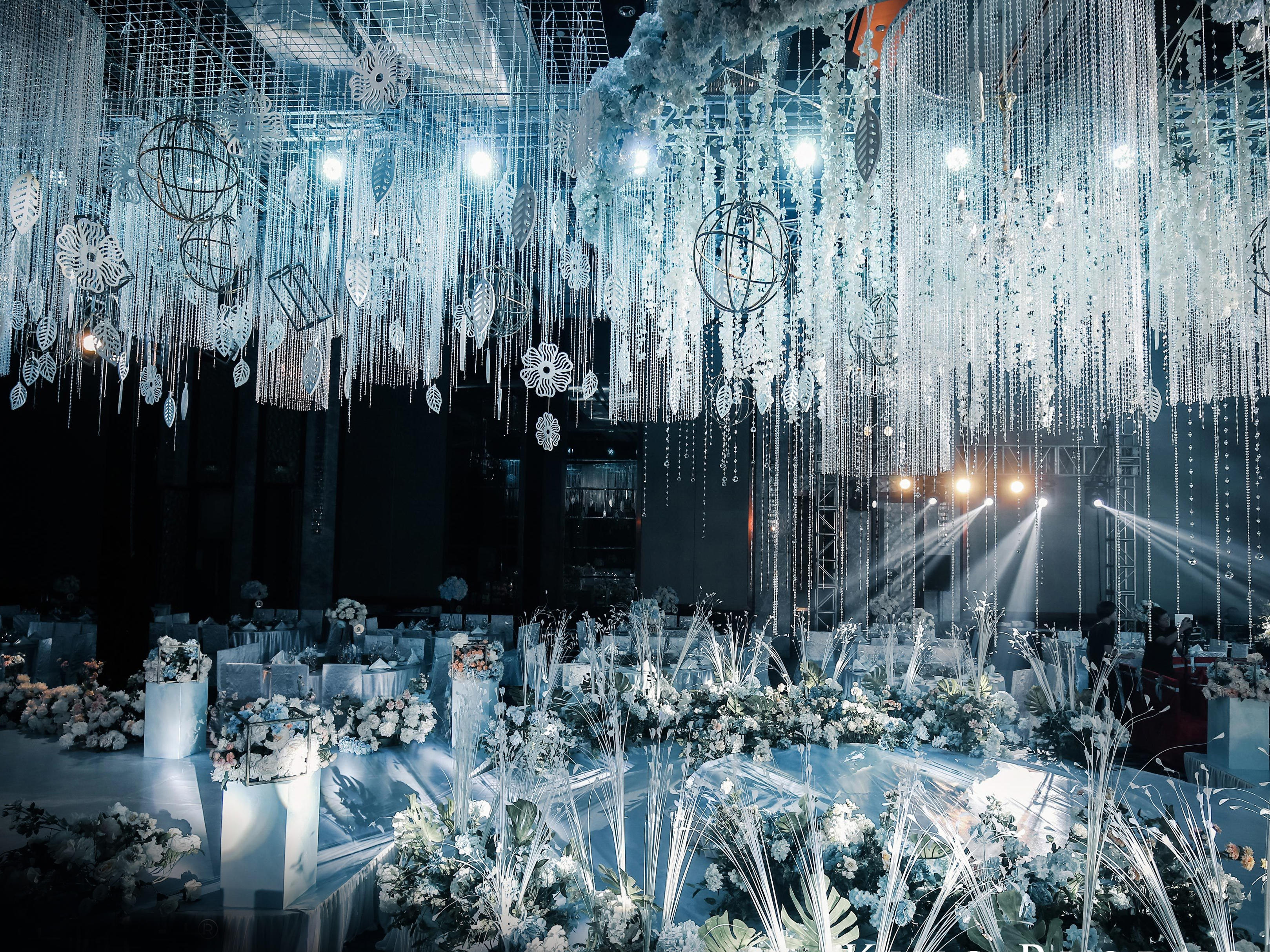 [少女风] 简约干净 水蓝色+白 气质婚礼