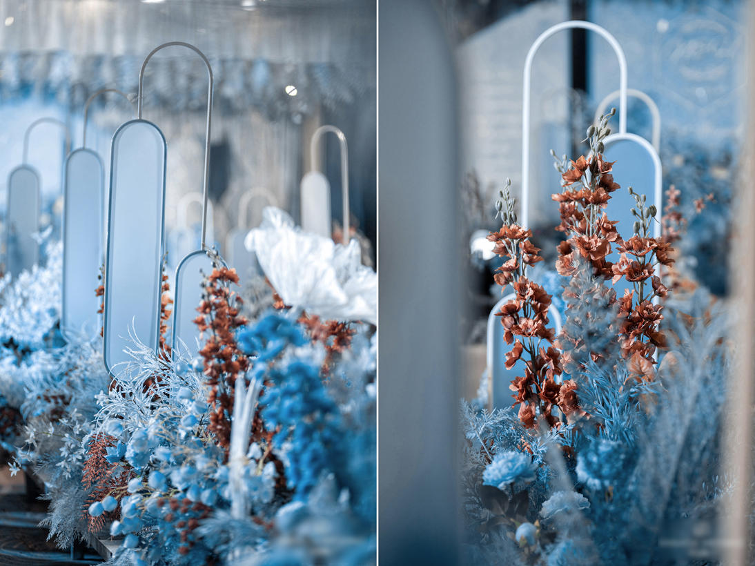 花田唯汀/蓝色小清新婚礼