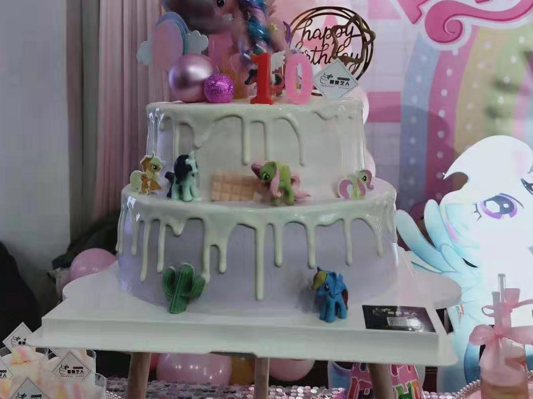 小馬寶莉主題-10歲生日宴會甜品臺