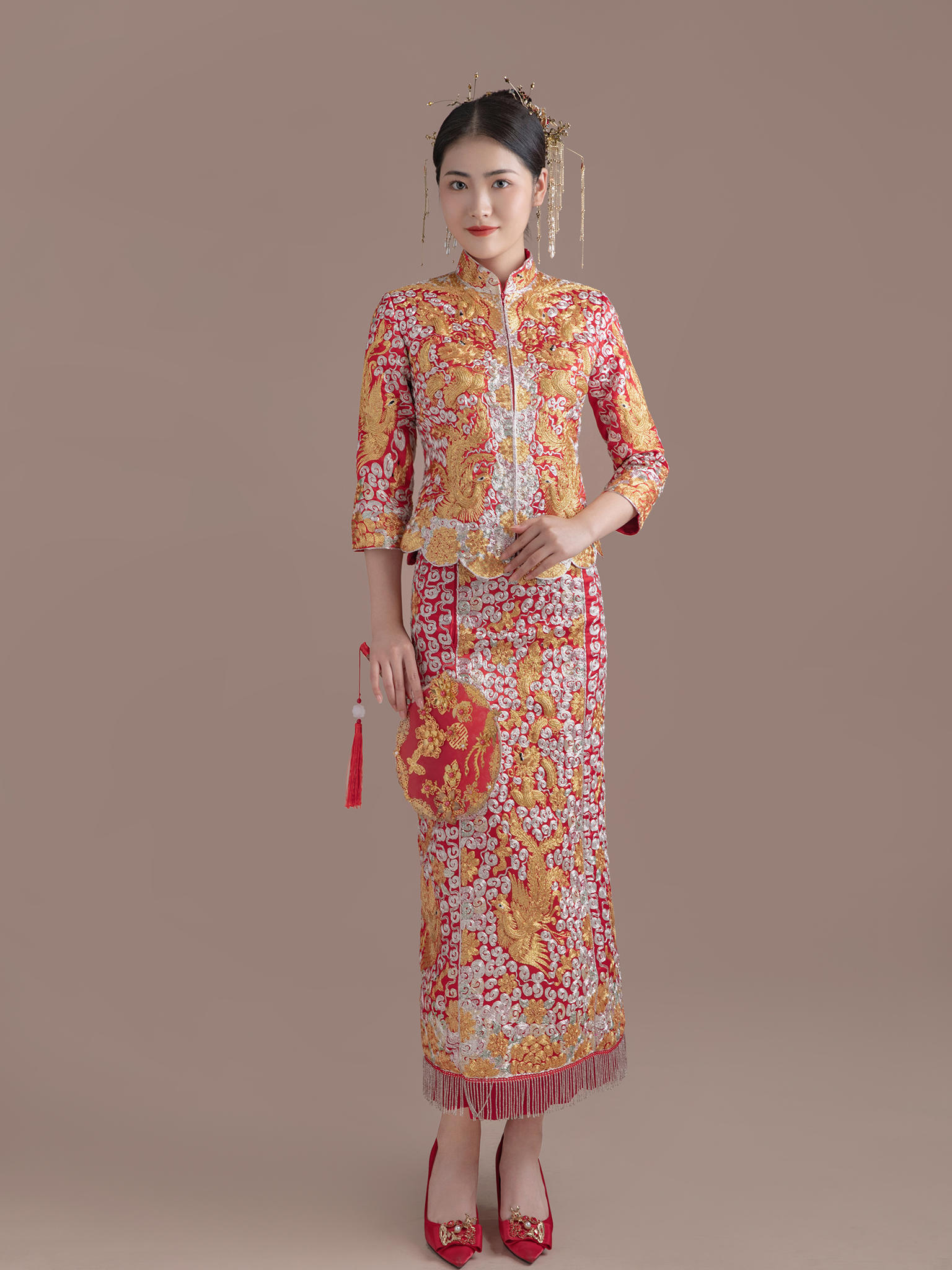 超值主推|拖尾婚纱套餐含跟妆