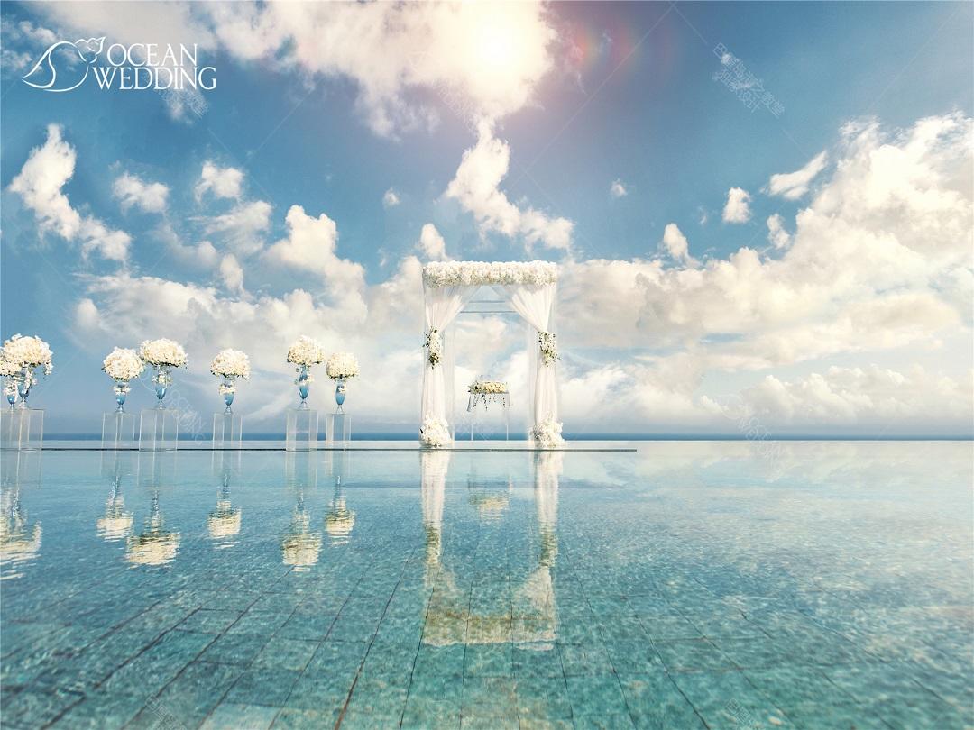 巴厘岛 — 天空之境水台婚礼