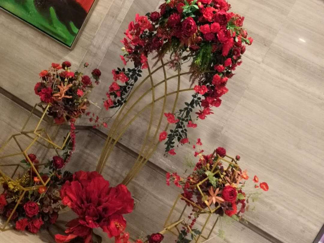 淮安高性价比婚礼，大理石纹色系-甜森林婚礼馆