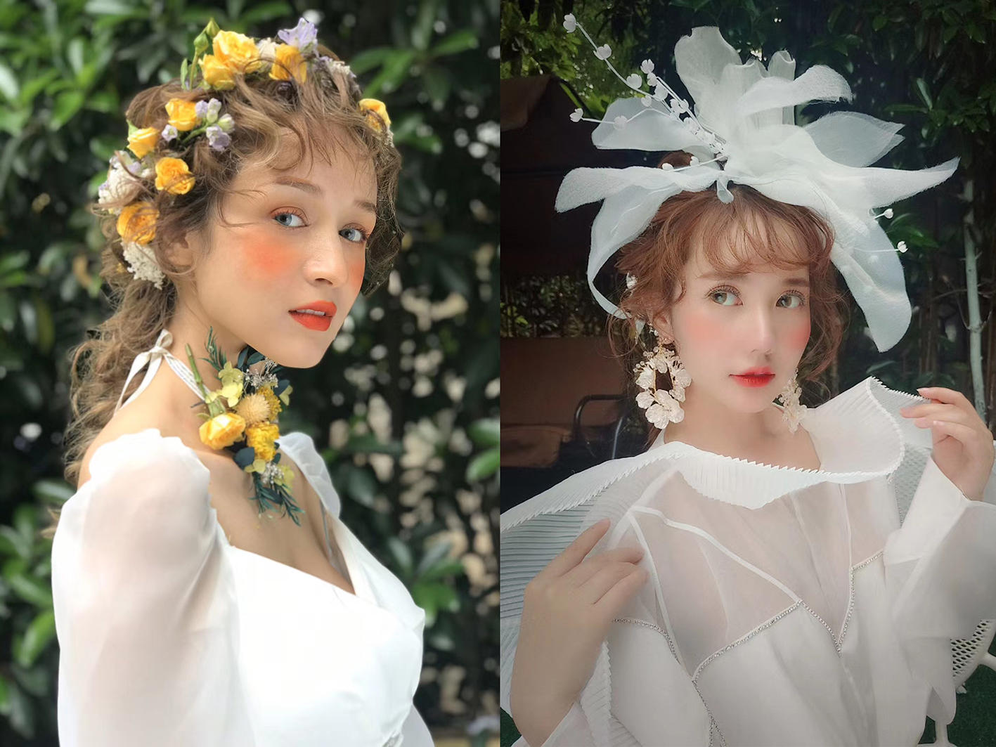 国家高级化妆师+新娘造型+2位伴娘