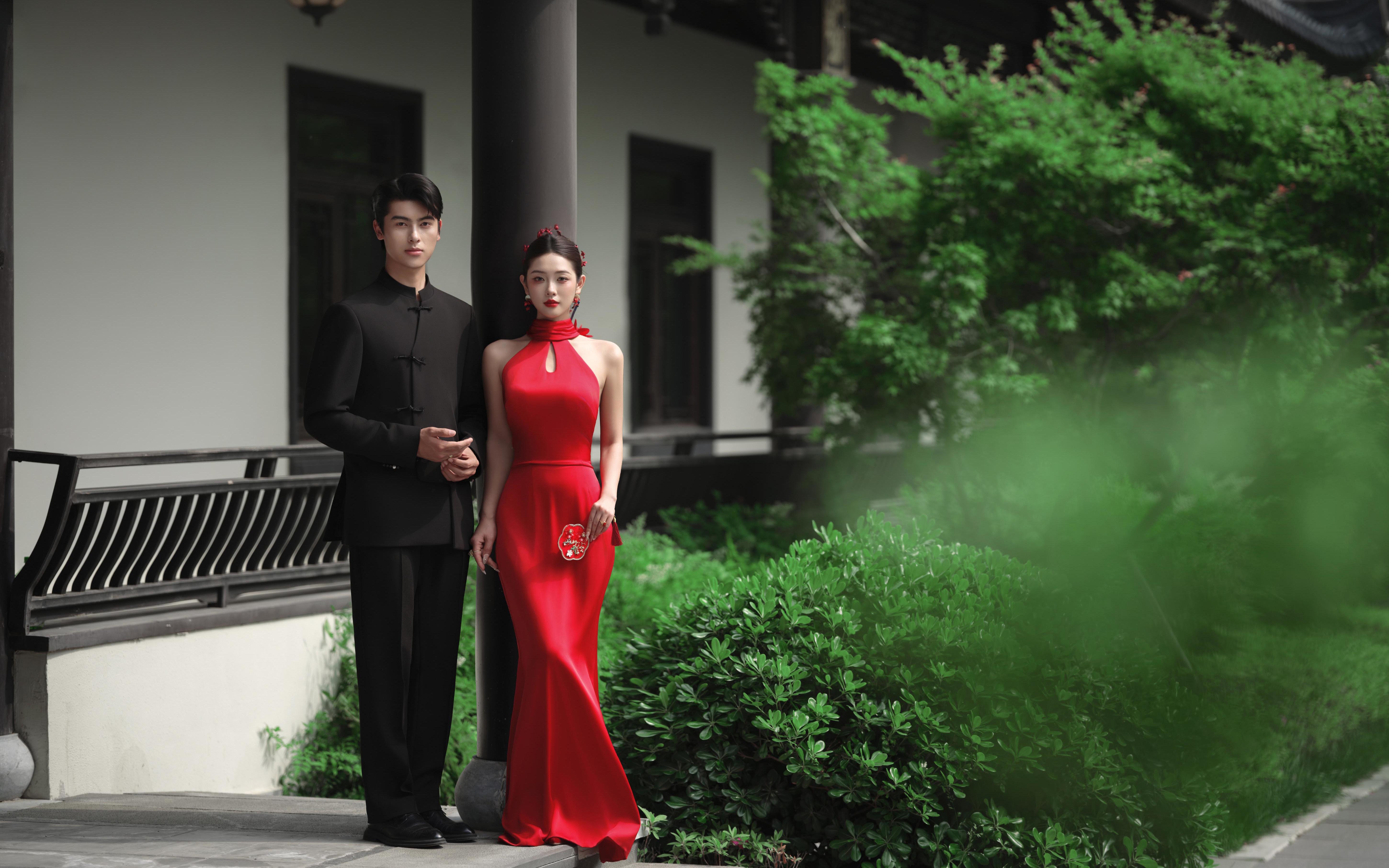 东方美学/被这一抹红硬控的新中式婚纱照