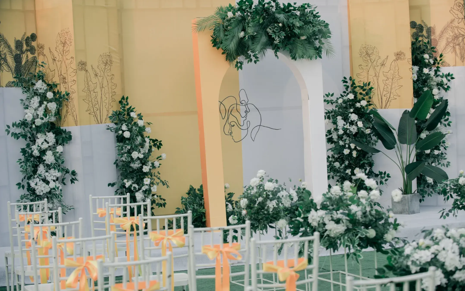 嫁給我婚禮策劃-黃色小清新戶外婚禮