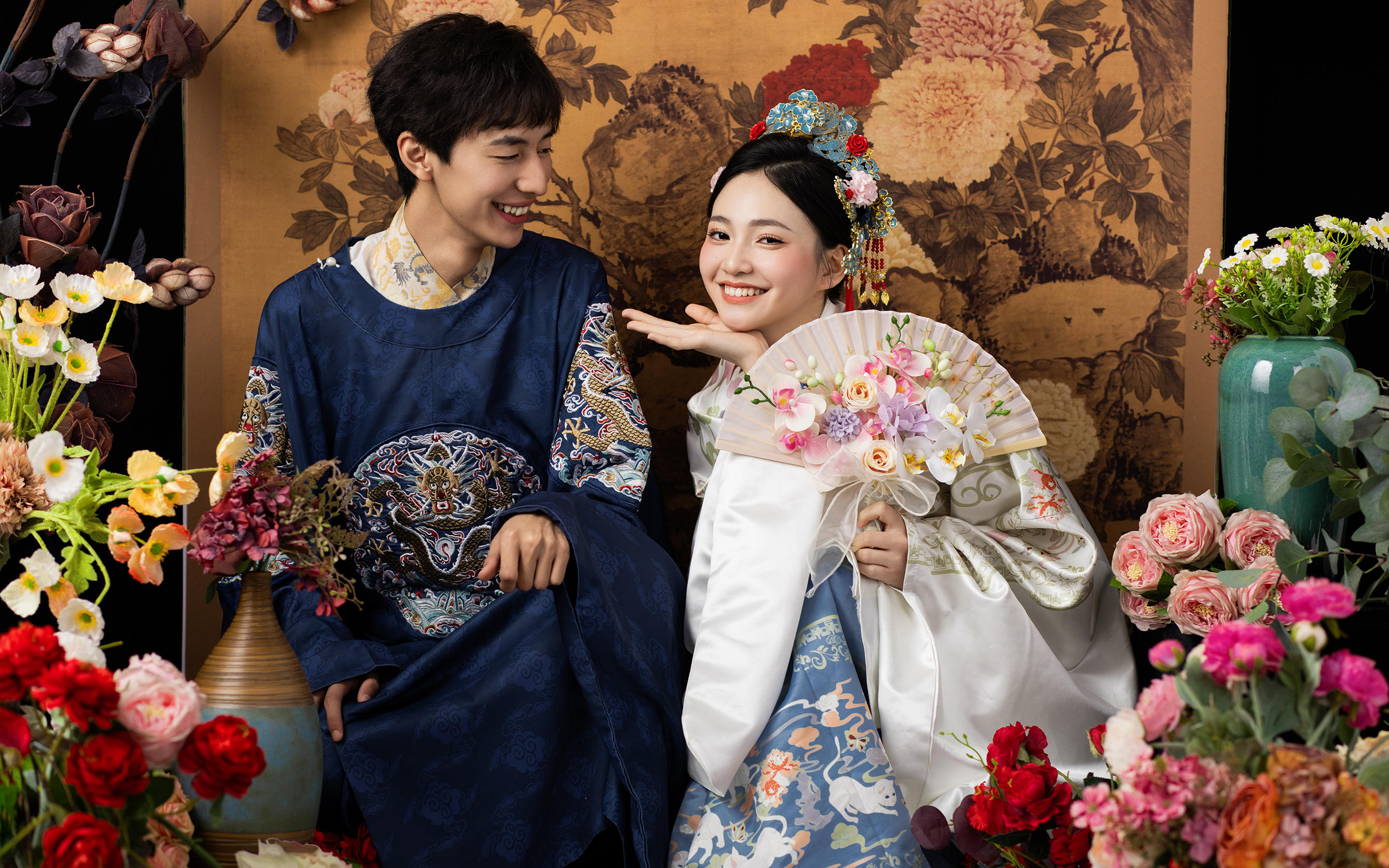 我的妈呀！这么好看的中式汉服照婚纱照终于拍到了