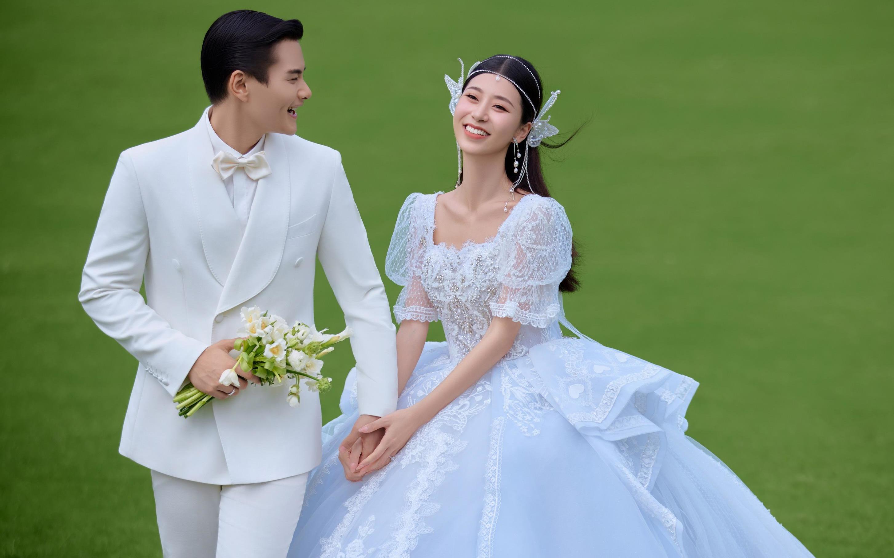 精靈公主的婚紗照原來這樣美森系婚紗照