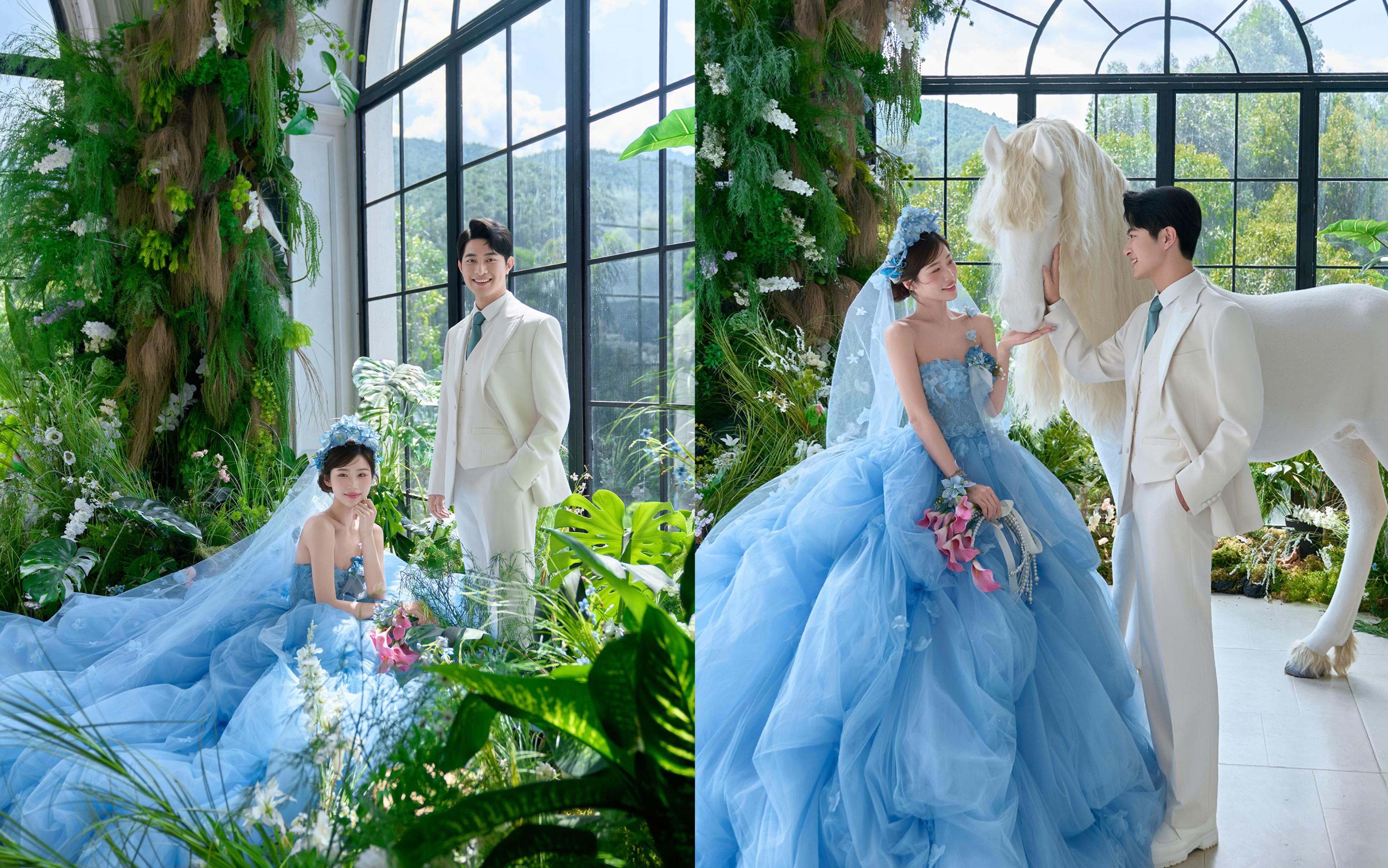 【風(fēng)嶼來信】大理藍(lán)色公主白馬婚紗照美到犯規(guī)~