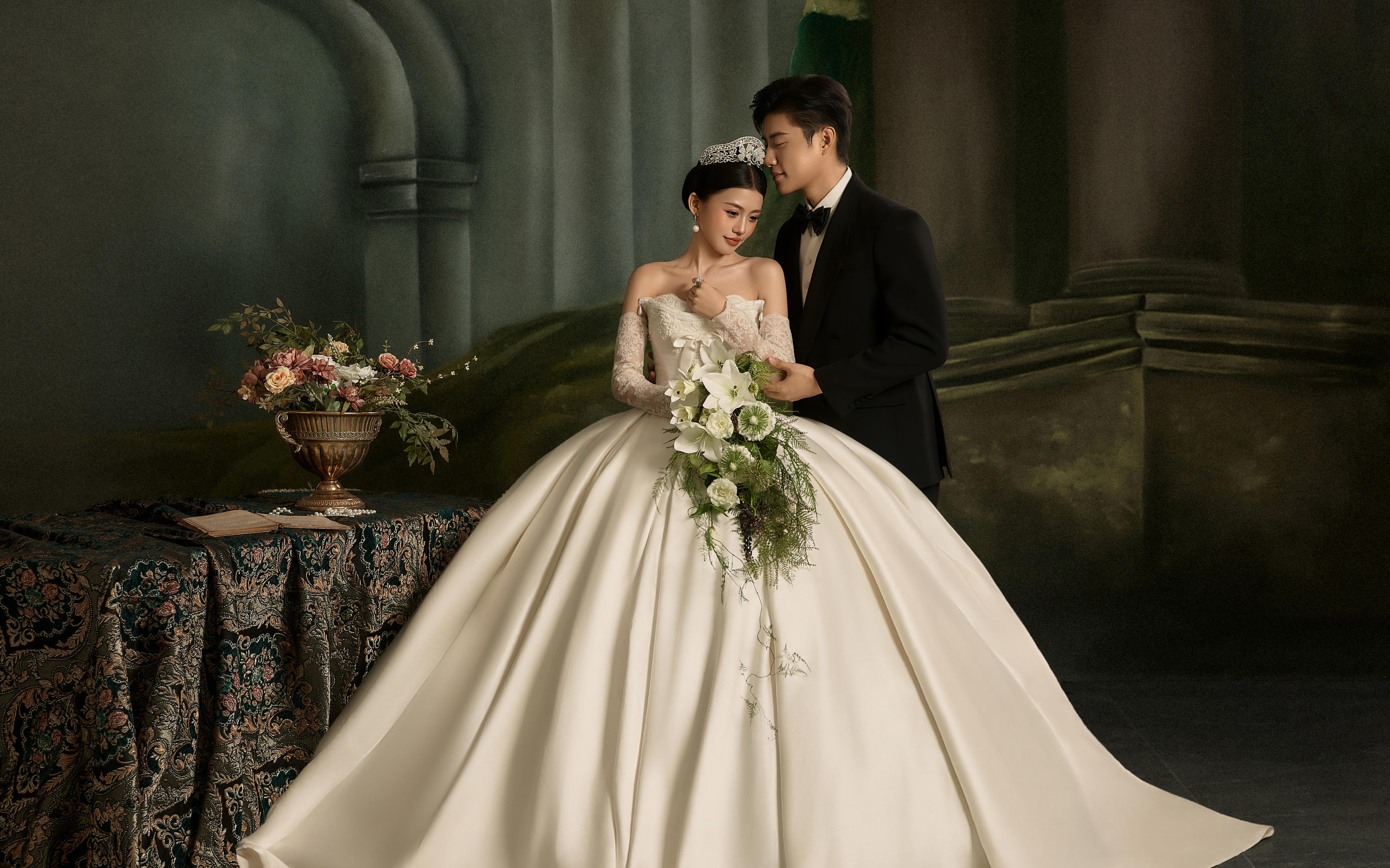 【云栖影像】永不凋零的誓约高级氛围感油画婚纱照