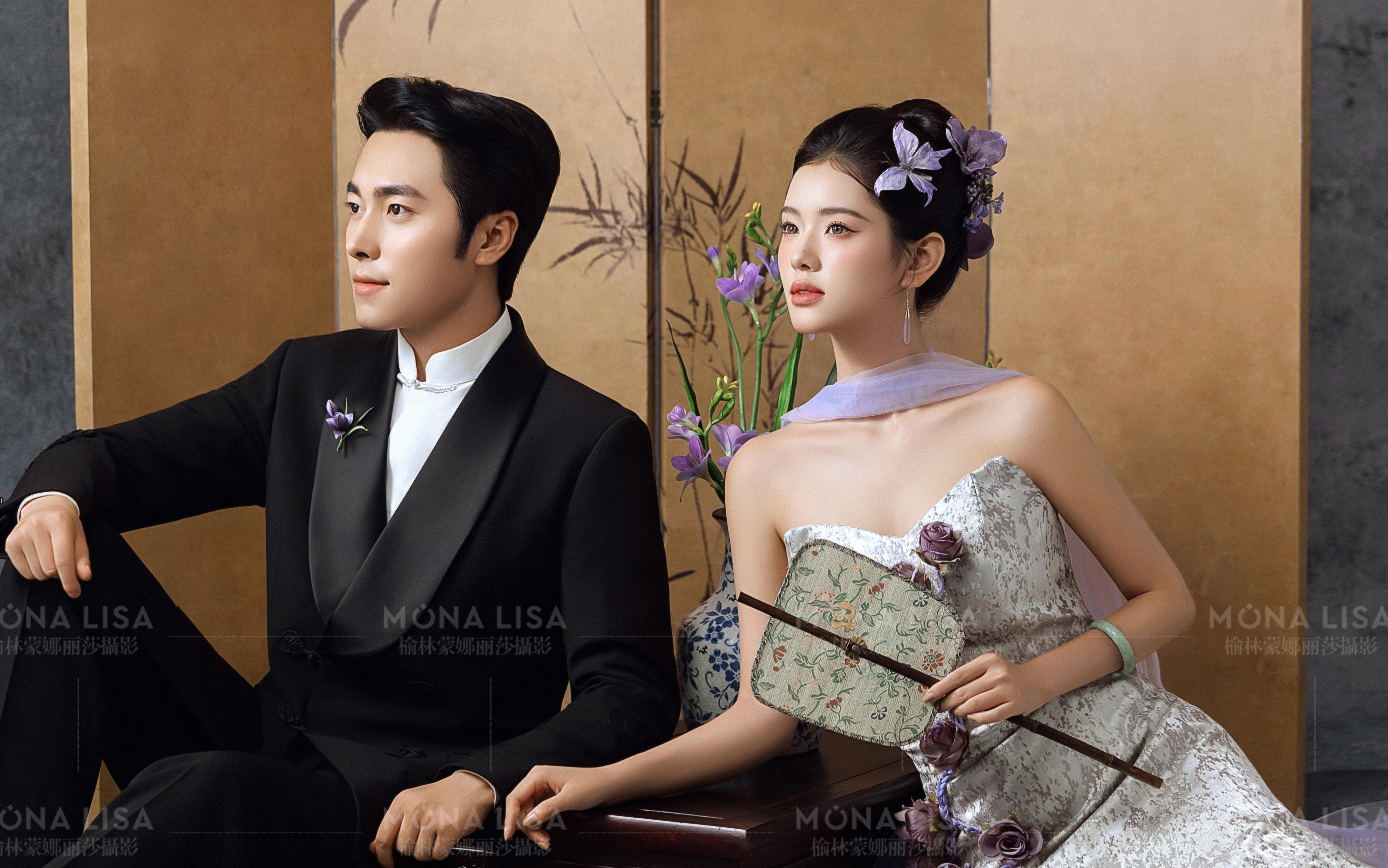 新中式雅韻風(fēng)婚紗照