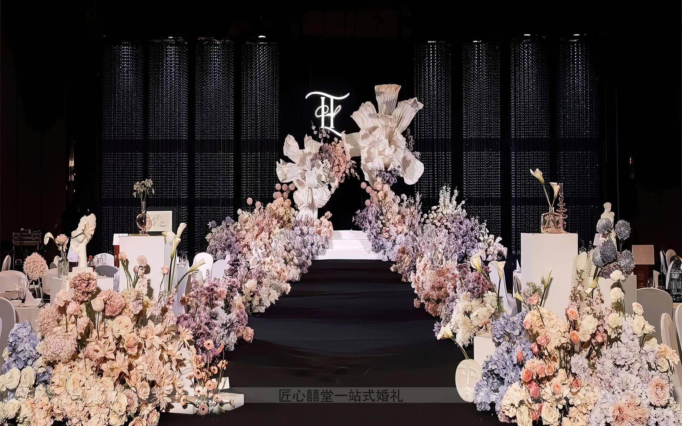美丽高级的梦幻盛宴~秀场风#水晶婚礼#韩式婚礼#