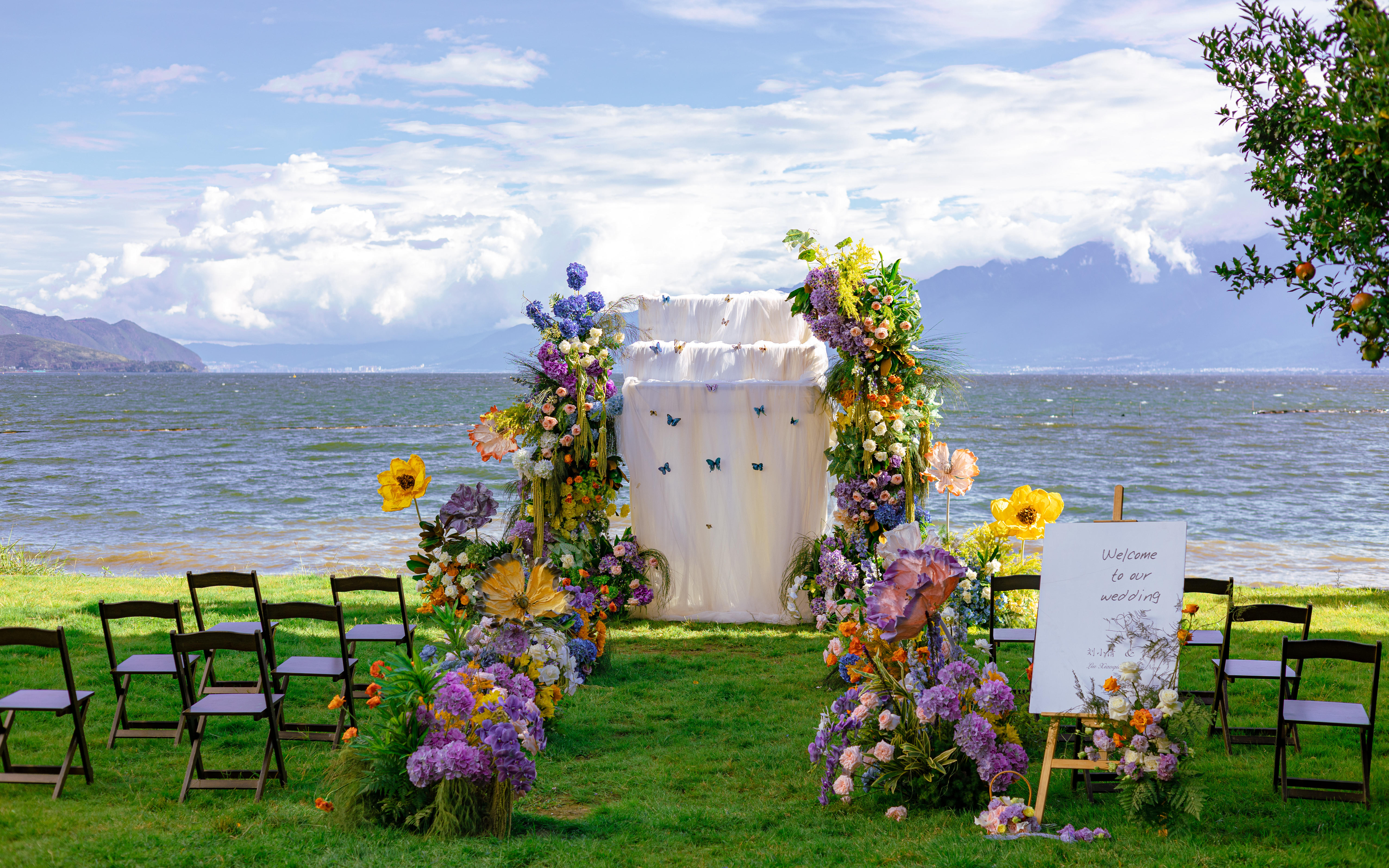 洱海邊的花園婚禮~香草海草坪婚禮