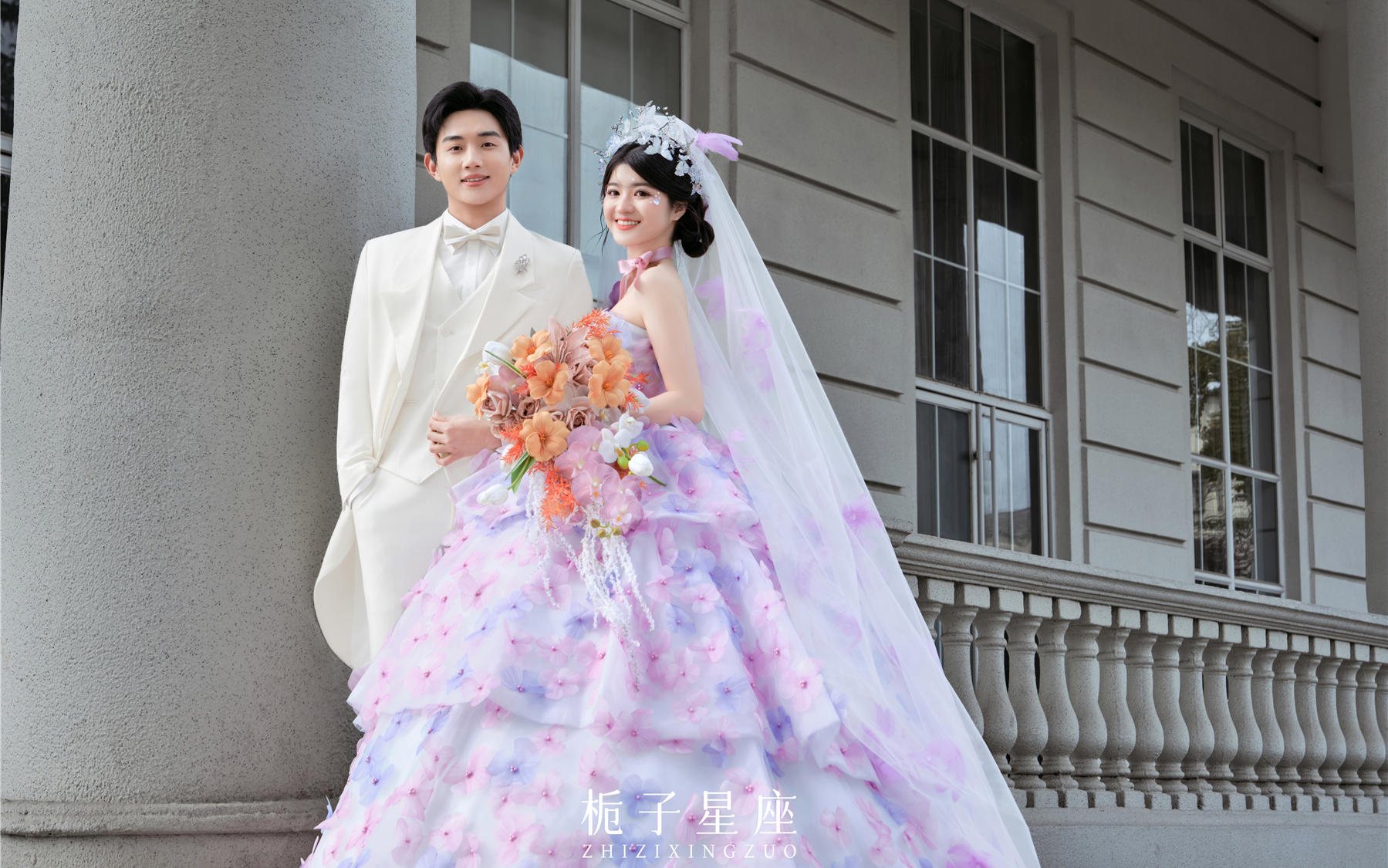 拍到心坎里的婚紗照長這樣！??粉紫調(diào)溫柔又浪漫～