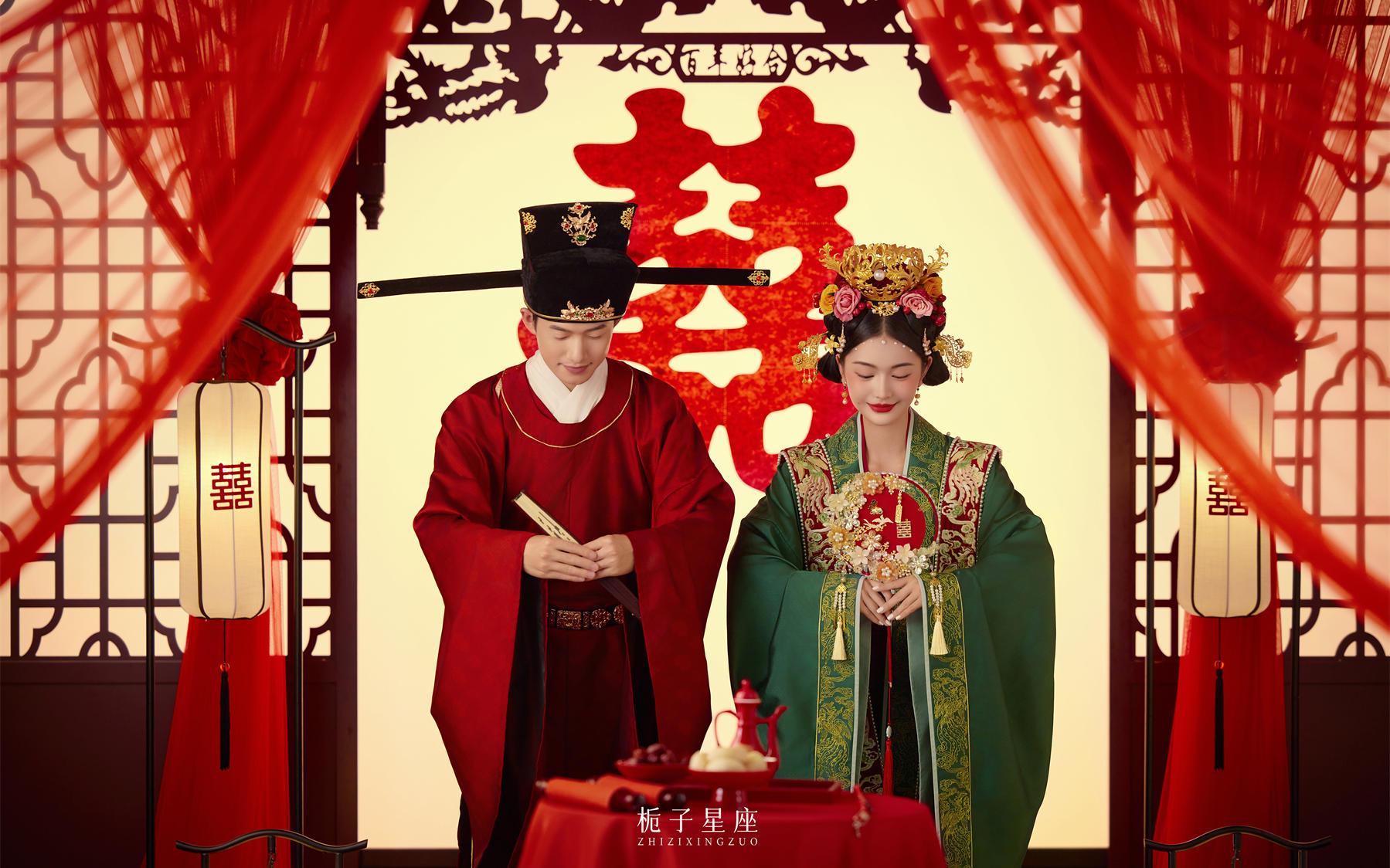  把汉服婚纱照拍出了“古代大婚”的浪漫仪式感～