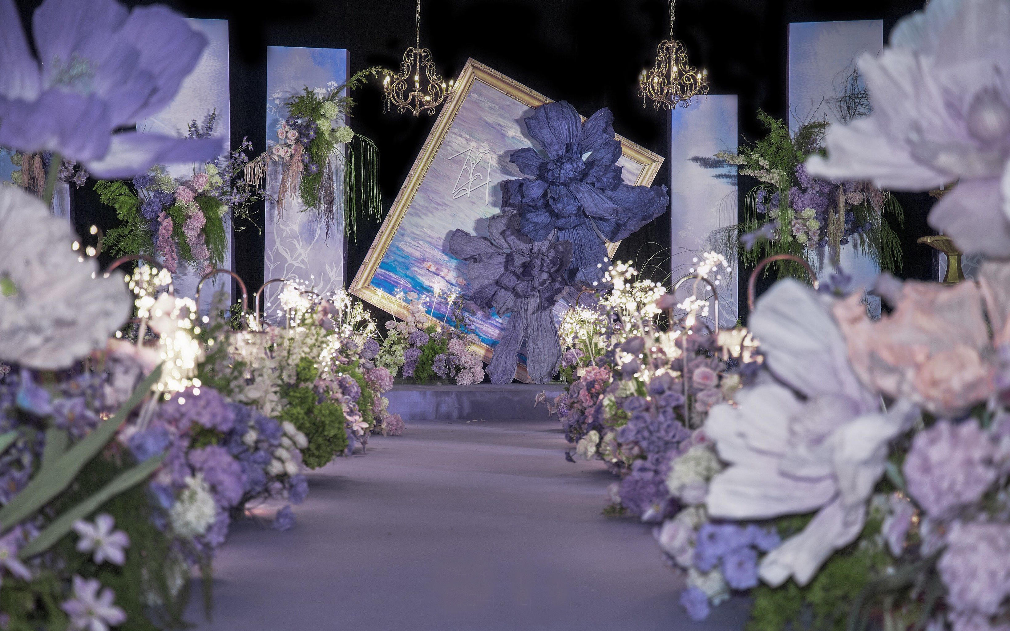 夢幻調(diào)/紫色系/油畫風婚禮