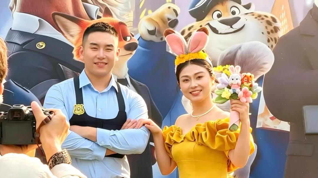 雨天疯狂动物城婚礼也能这么顶 🐰🦊