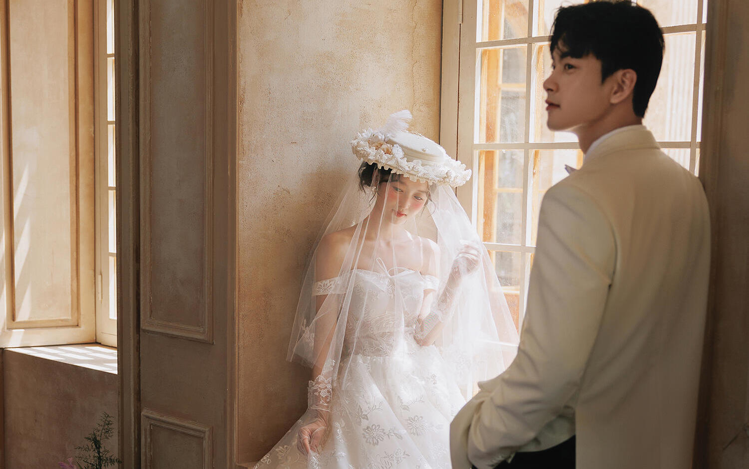 是我低估了法式復古婚紗照的美??成片絕了