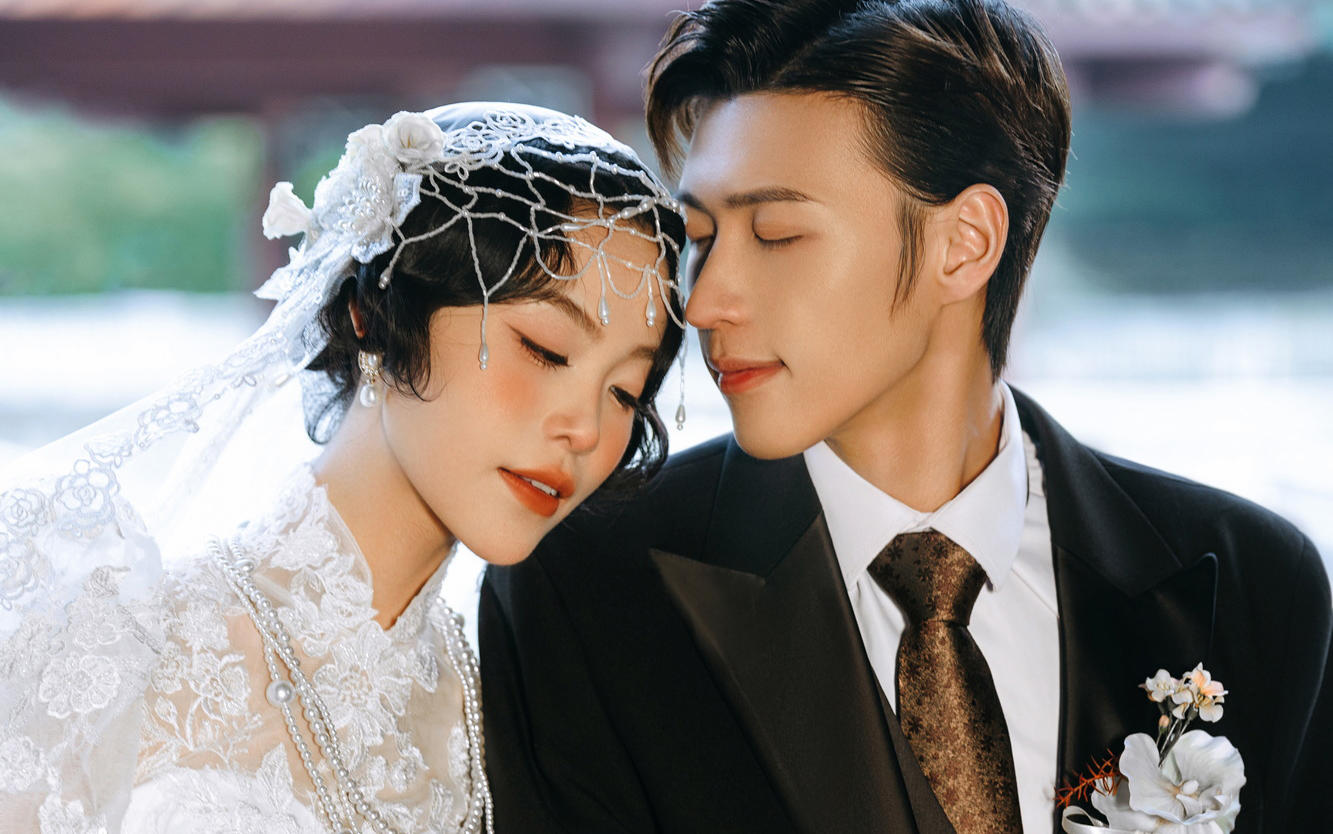 📸民国风墨香缱绻，复古园林婚纱照绝 美