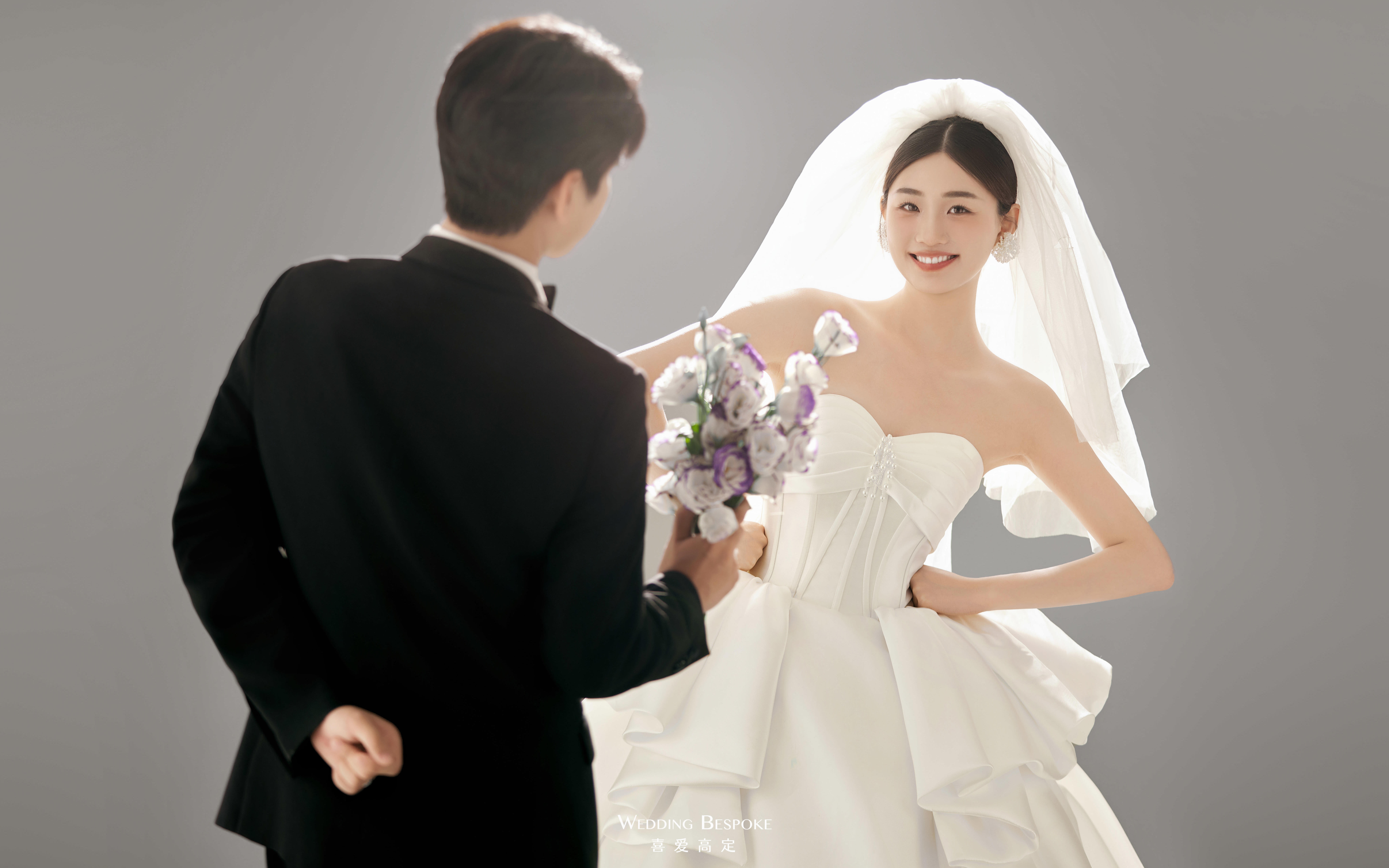 玫瑰轻舞💕 邂逅少女极简小清新婚纱照