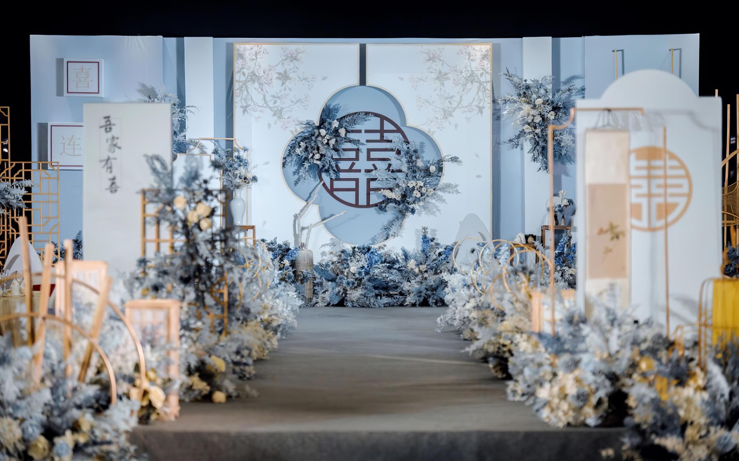《初心》 淡蓝色新中式婚礼∣淡雅又清新超温柔