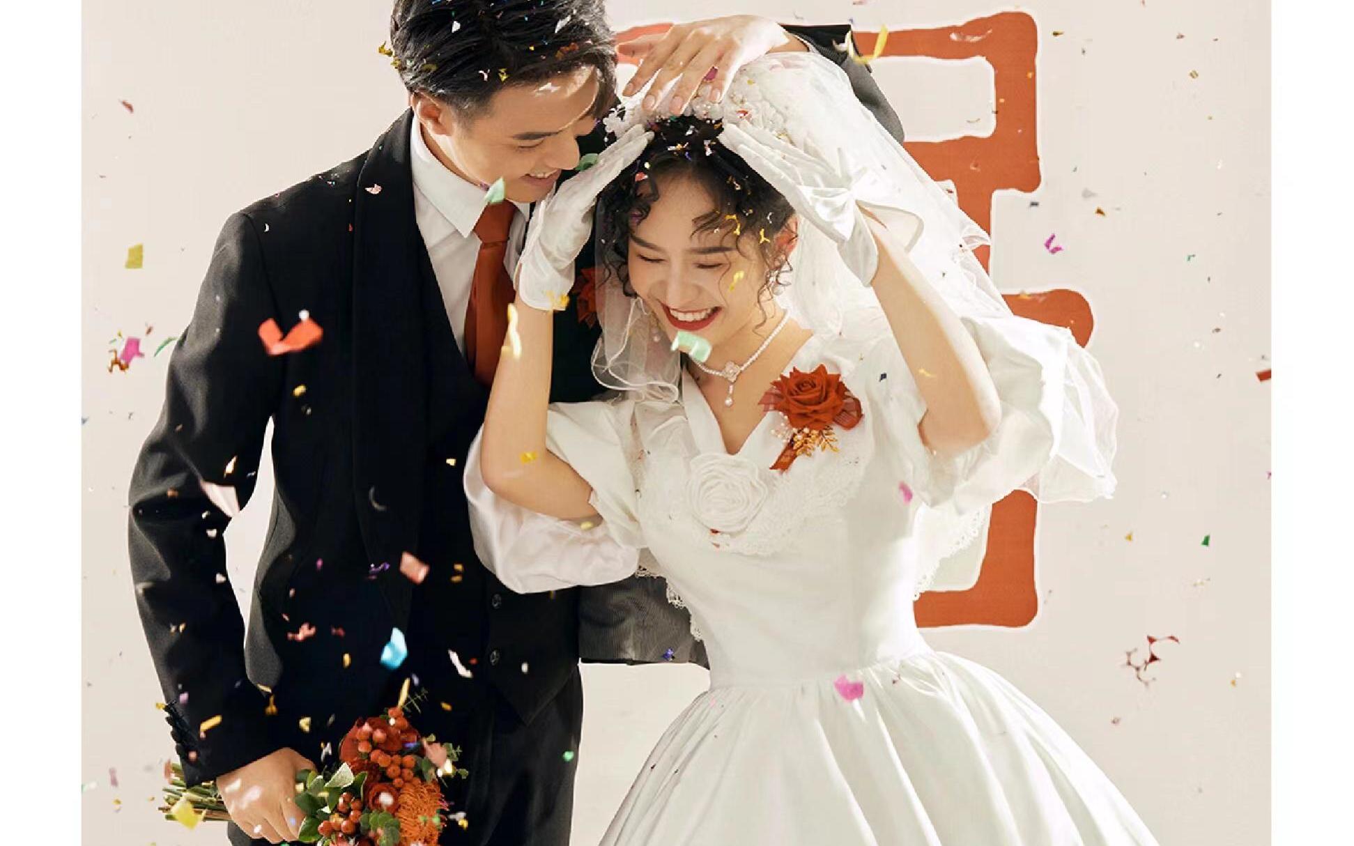 我的新中式喜嫁婚纱照❤️被长辈们夸爆了‼️