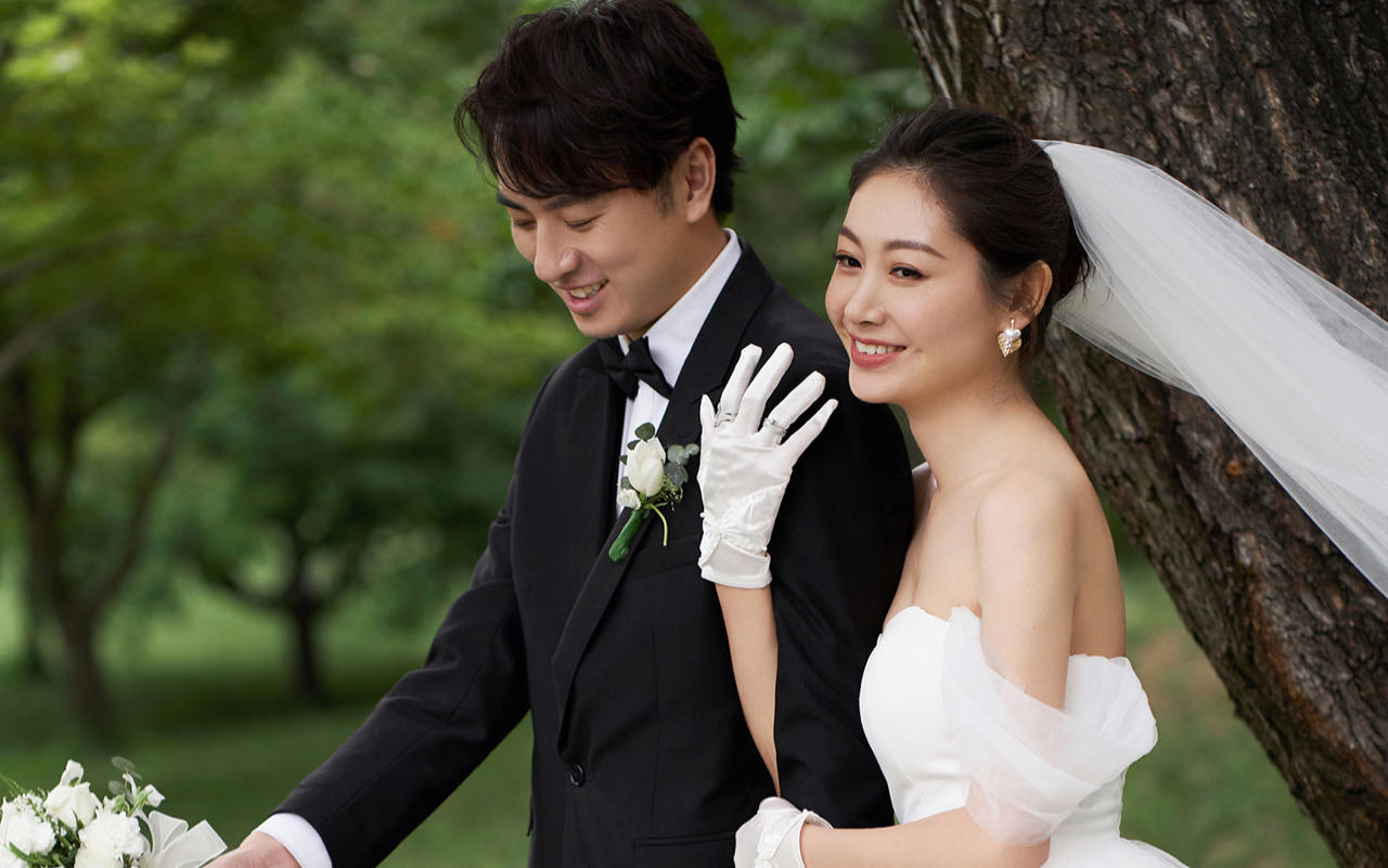 天津婚紗照推薦｜森系甜美的小清新婚紗照|||??