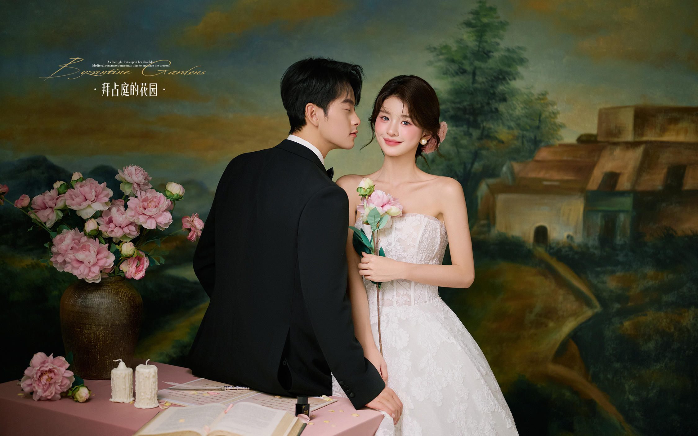 【拜占庭的花園】強推這組室內(nèi)油畫婚紗照