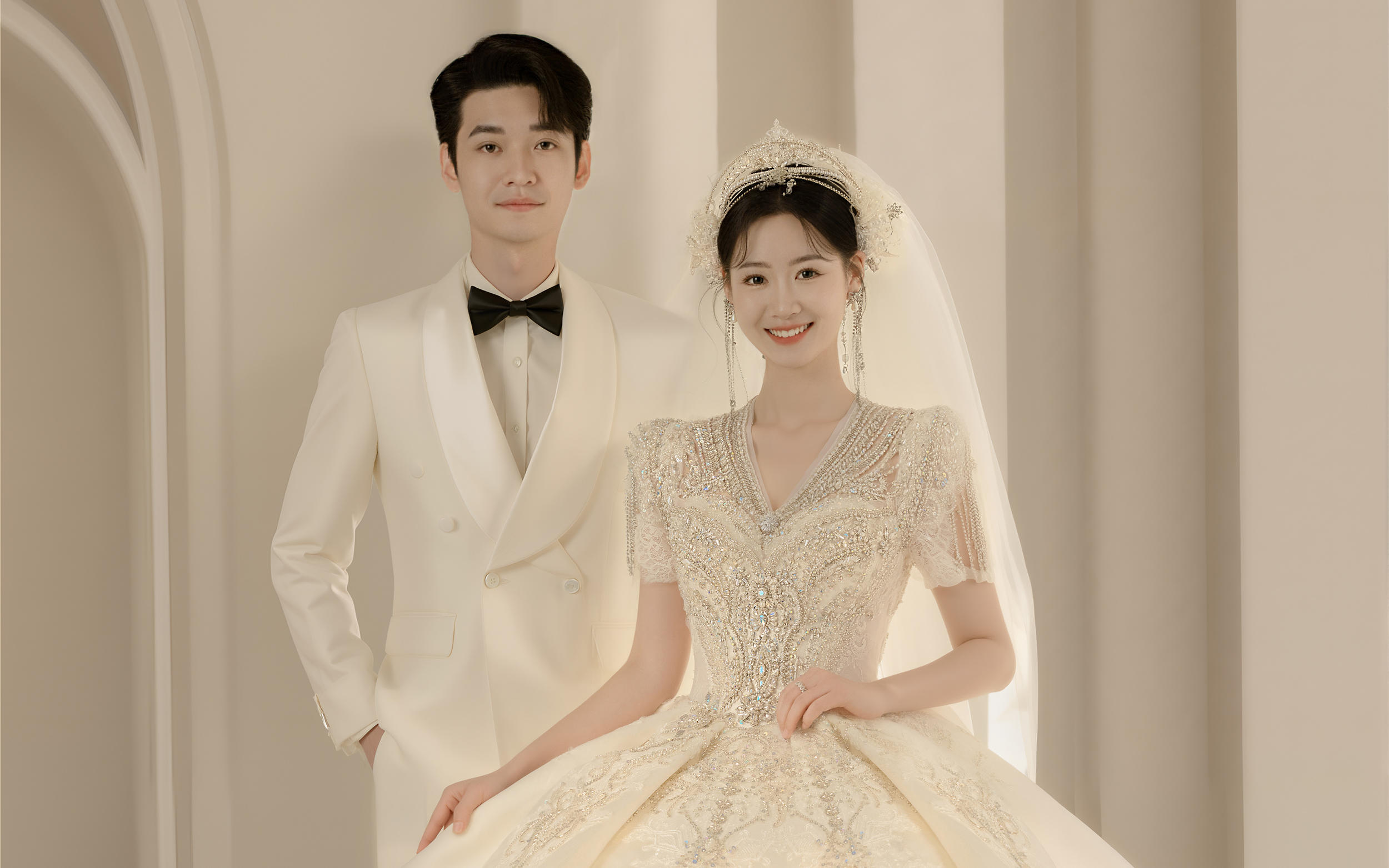 一击即中我的心‼️美到不行的轻法式婚纱照