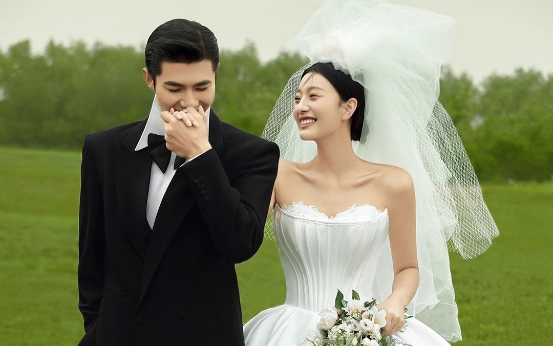 一眼就心動的森系婚紗照