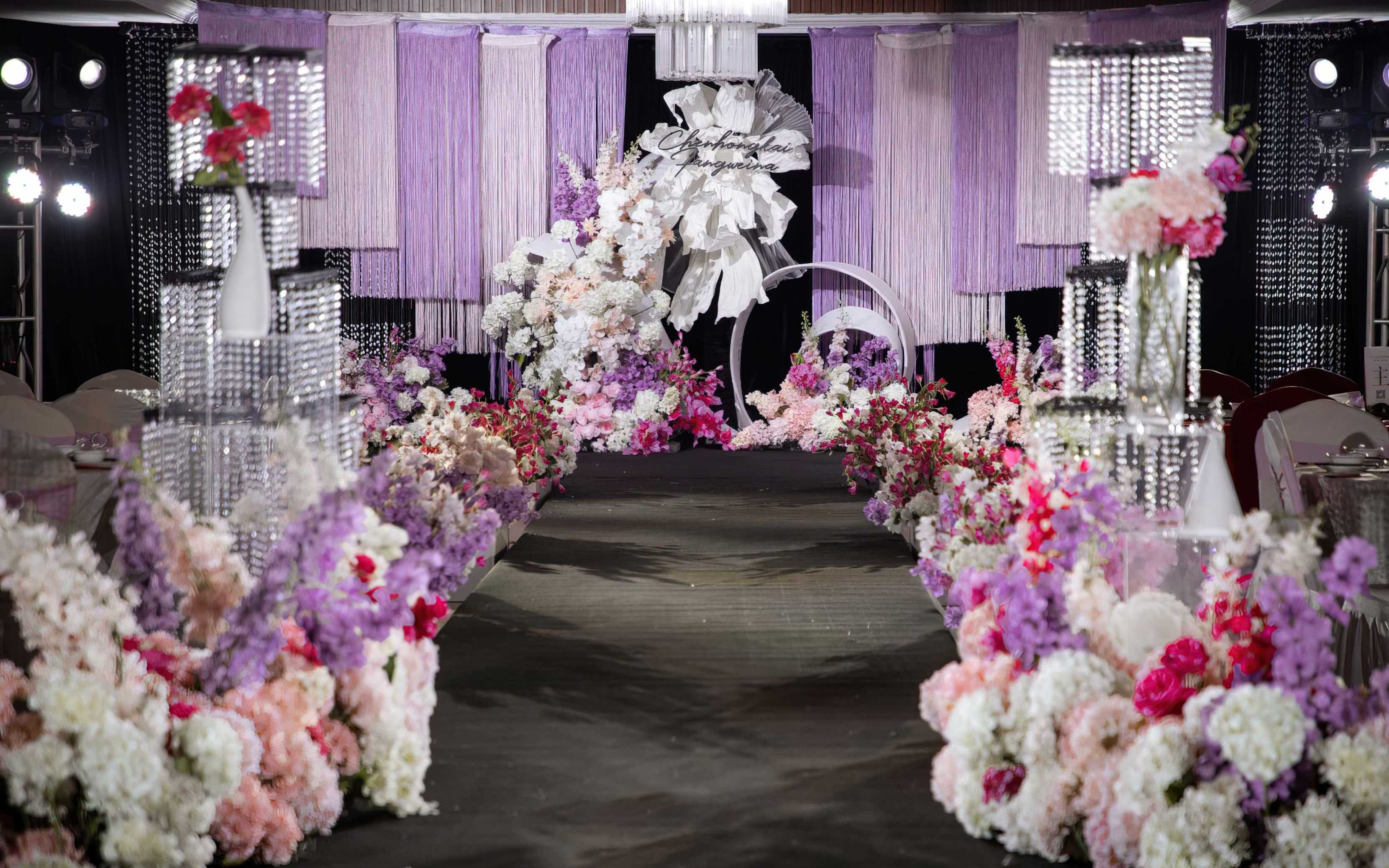 溫柔到骨子里的粉紫婚禮