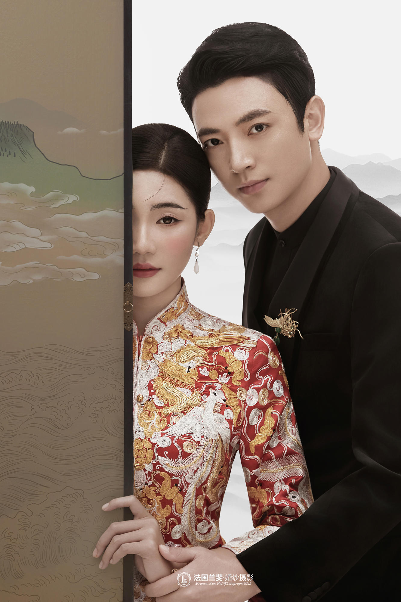 中式龙凤褂秀禾服