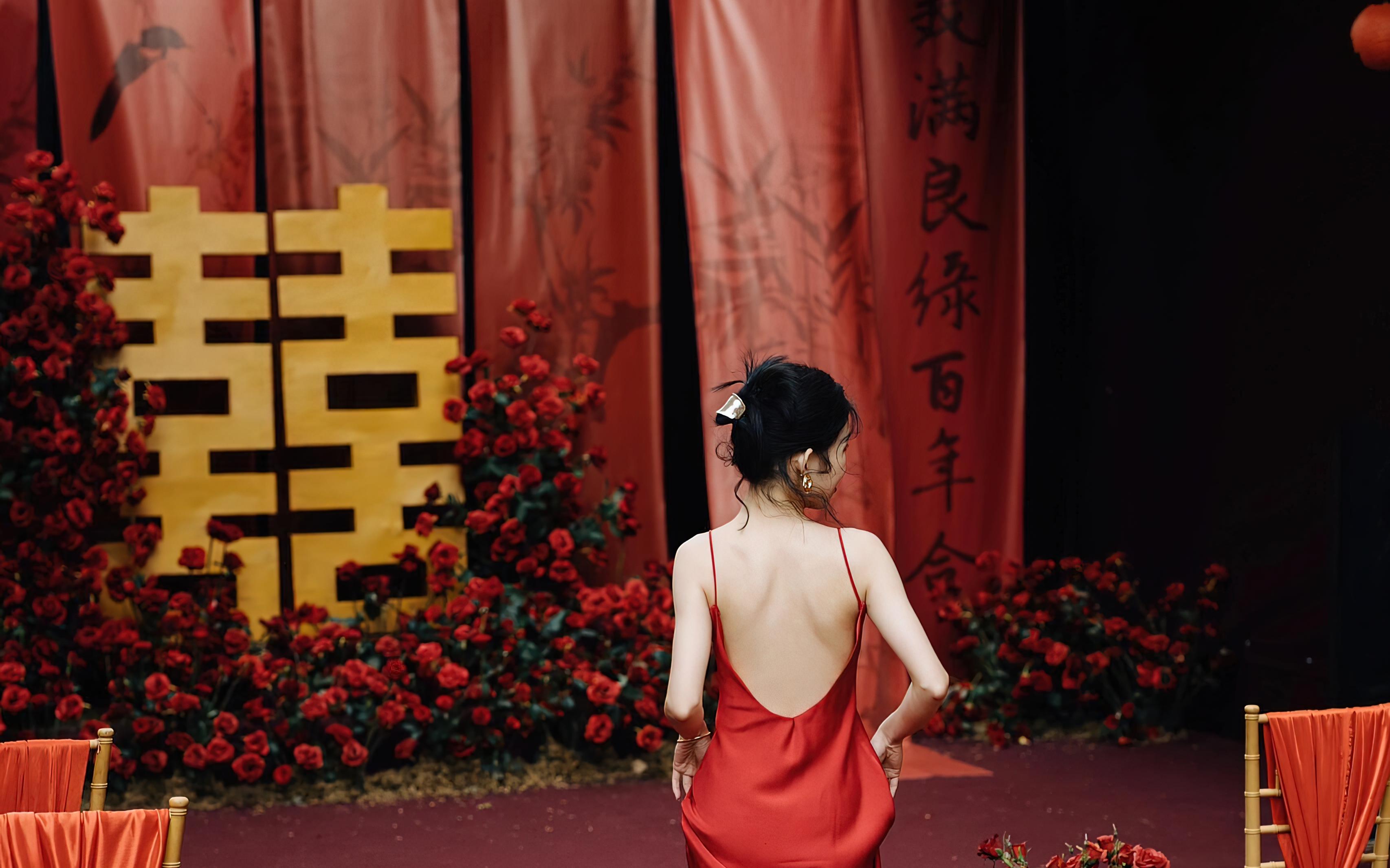 [景星门]红黄色系户外家宴婚礼