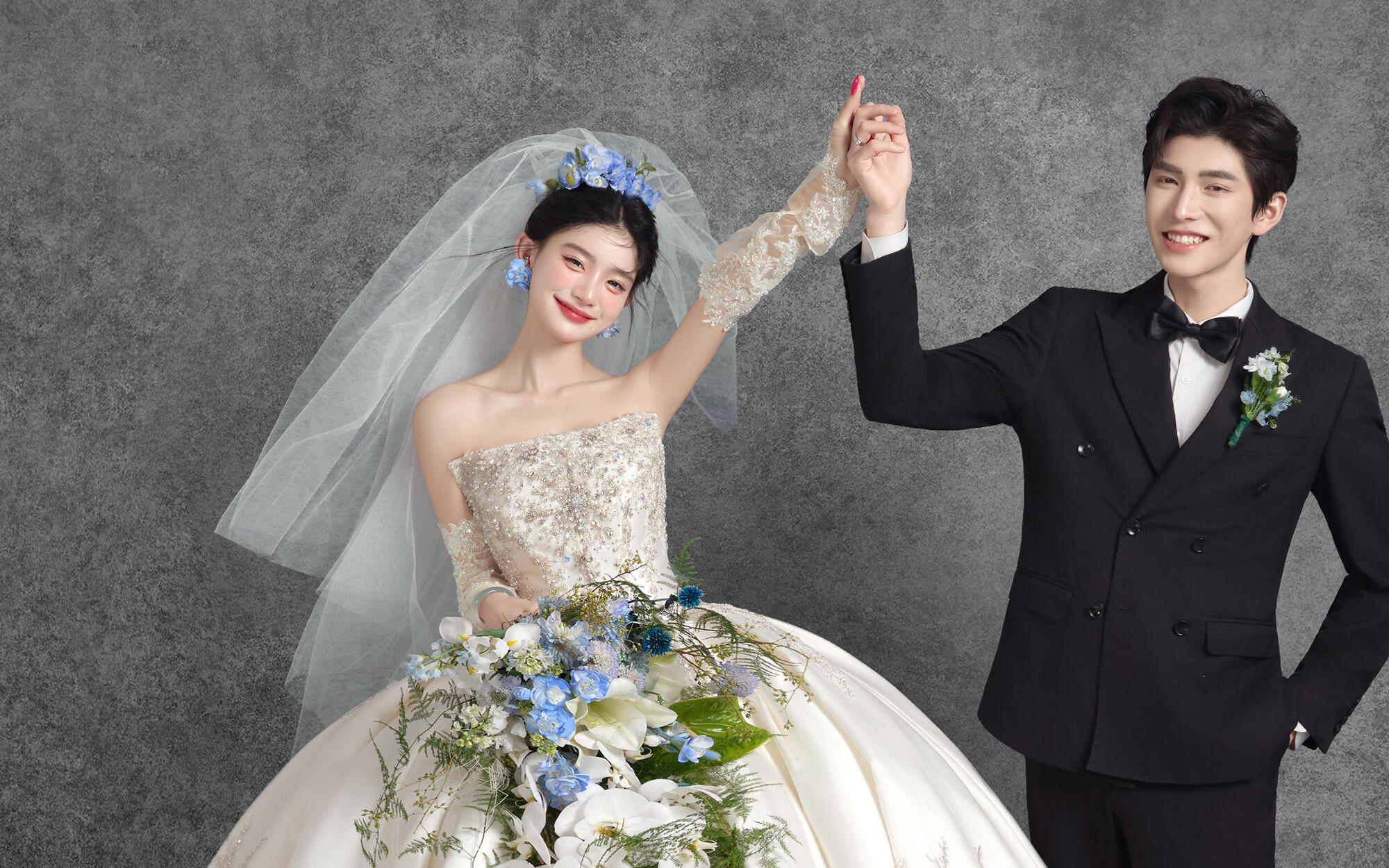 俏皮新娘上線，甜美新娘好可愛呀~??