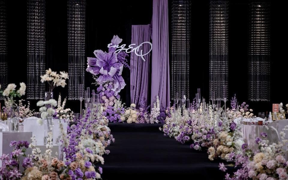 喜橙|紫色主题婚礼