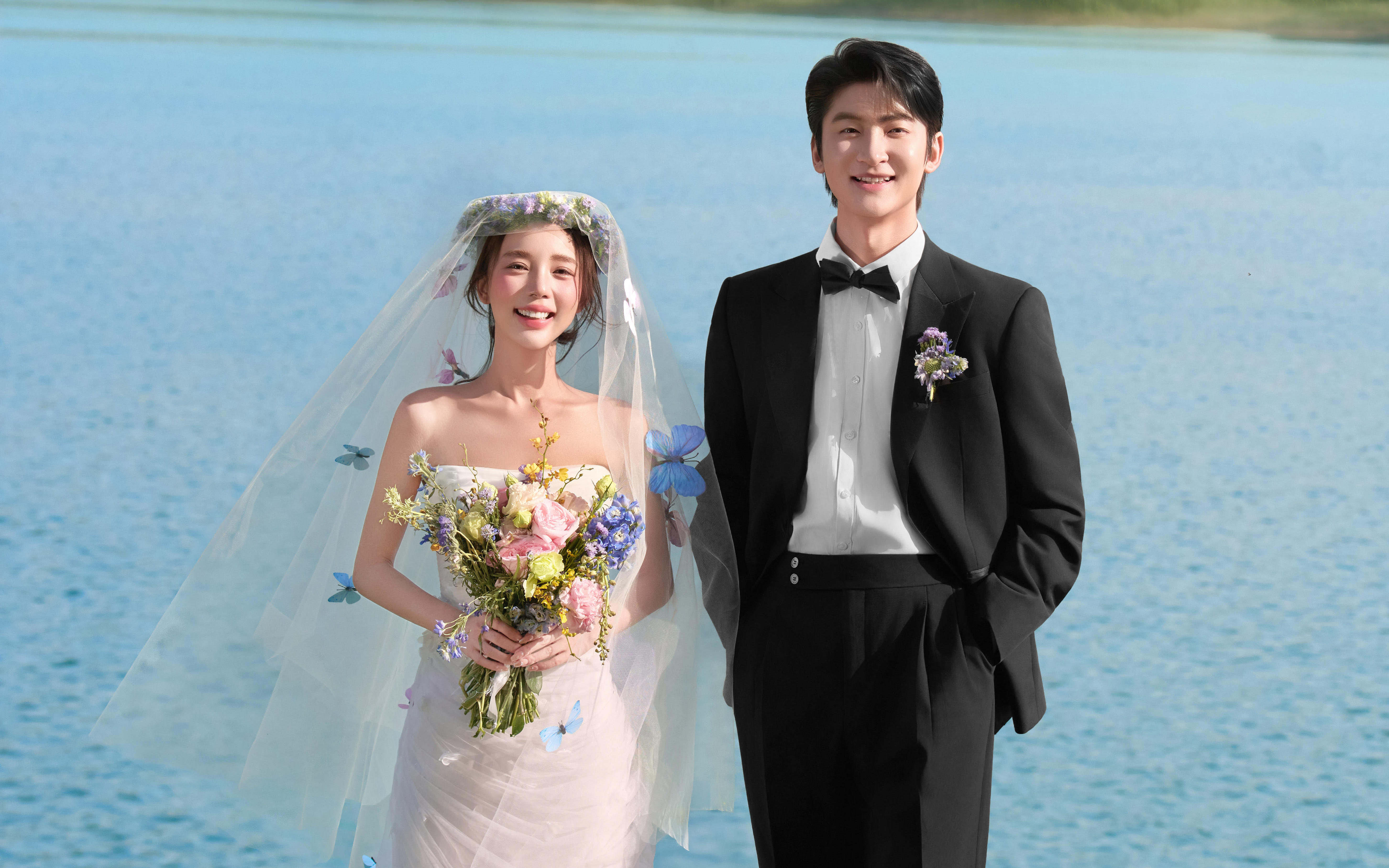 被問爆啦??這才是夢中的湖邊??草坪婚紗照啊