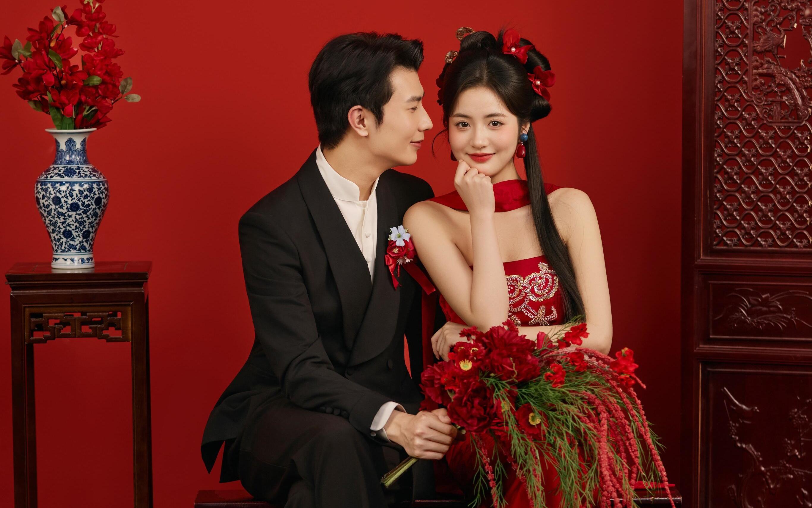 【被夸爆的新中式婚紗照】