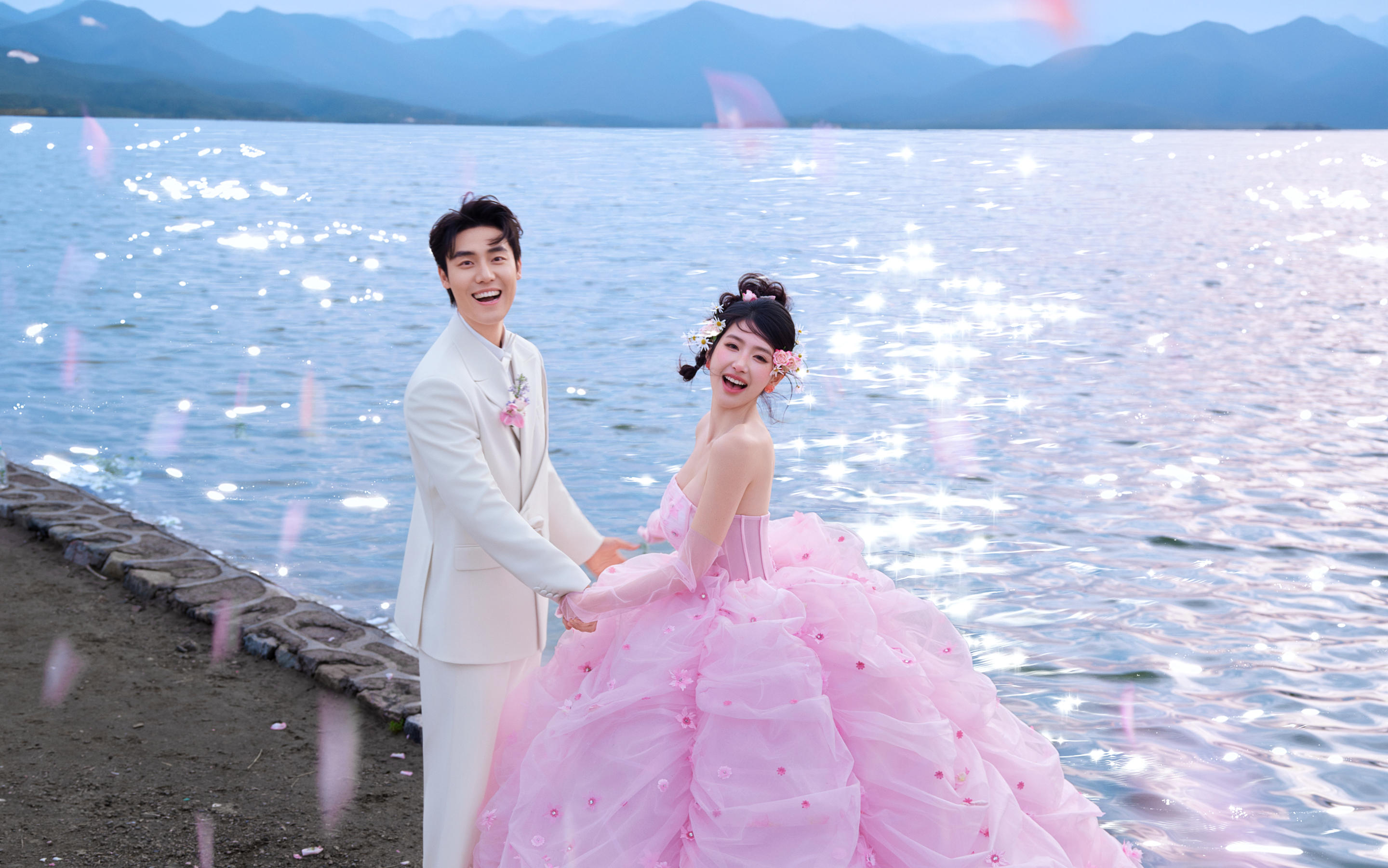 浪漫2.0无处遁形💕粉纱与波光粼粼的梦幻爱疯了