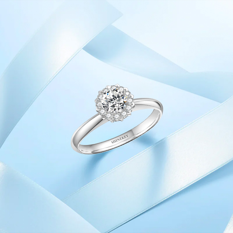 SHINEKEY 光钥 StarDreamII星梦II Pt950钻戒 精选D色克拉钻