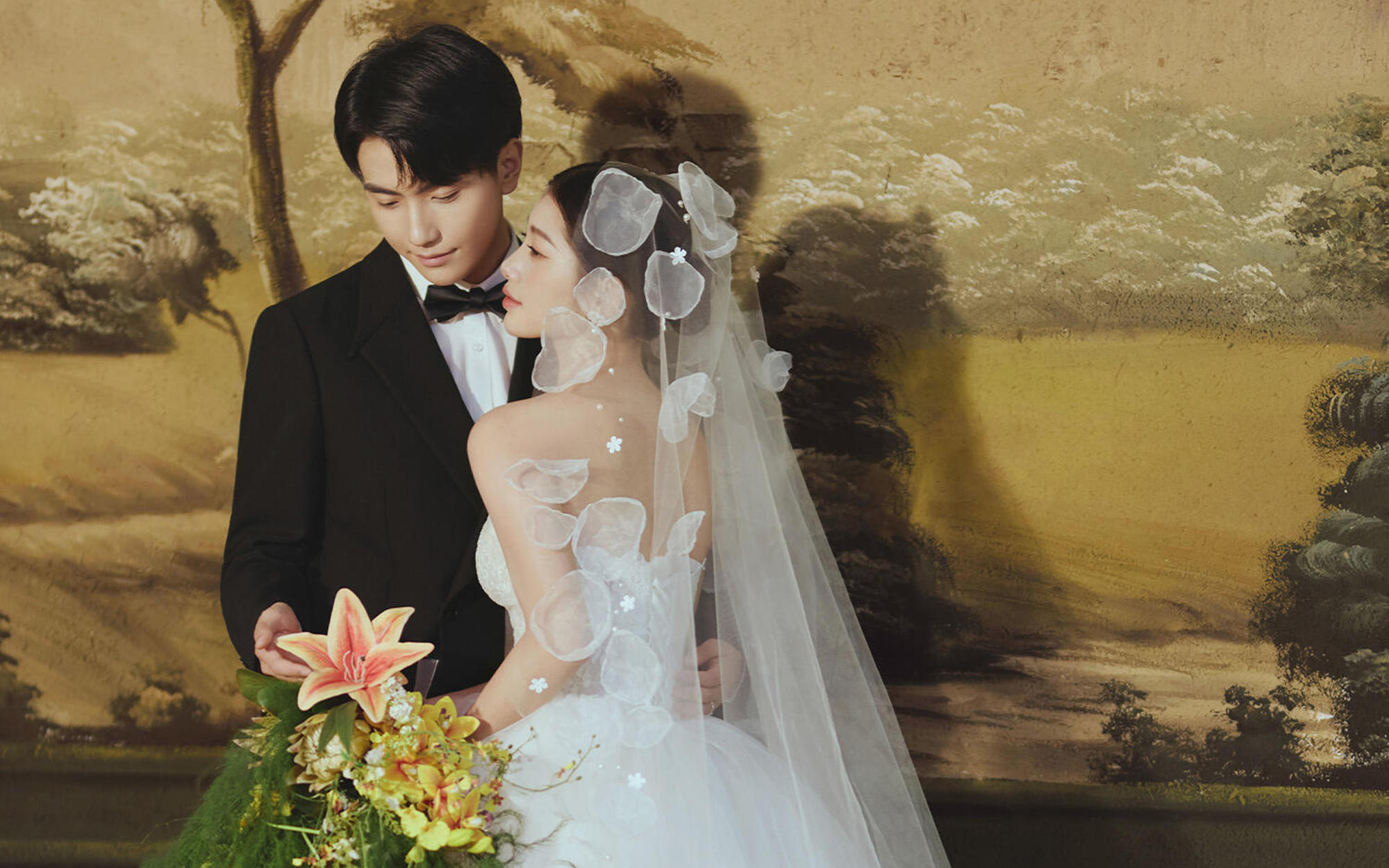 🖼️不食人间烟火的高级感｜复古油画法式婚纱照