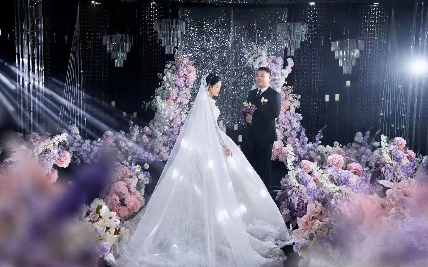 韩式紫粉水晶婚礼