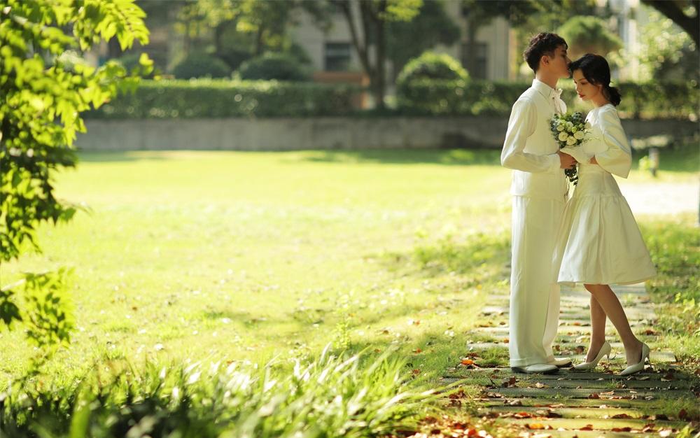 森林法式/轻复古质感婚纱照