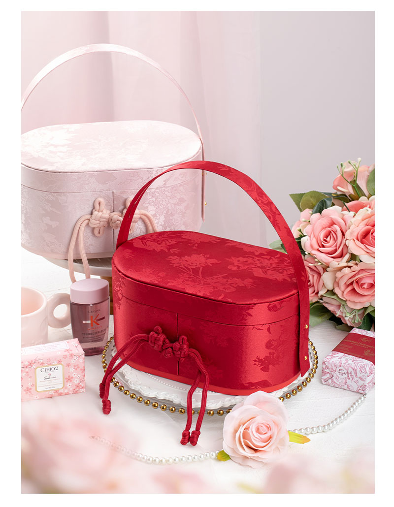 【婚禮紀(jì)】 新中式橢圓盒 定婚新婚 伴娘伴手禮