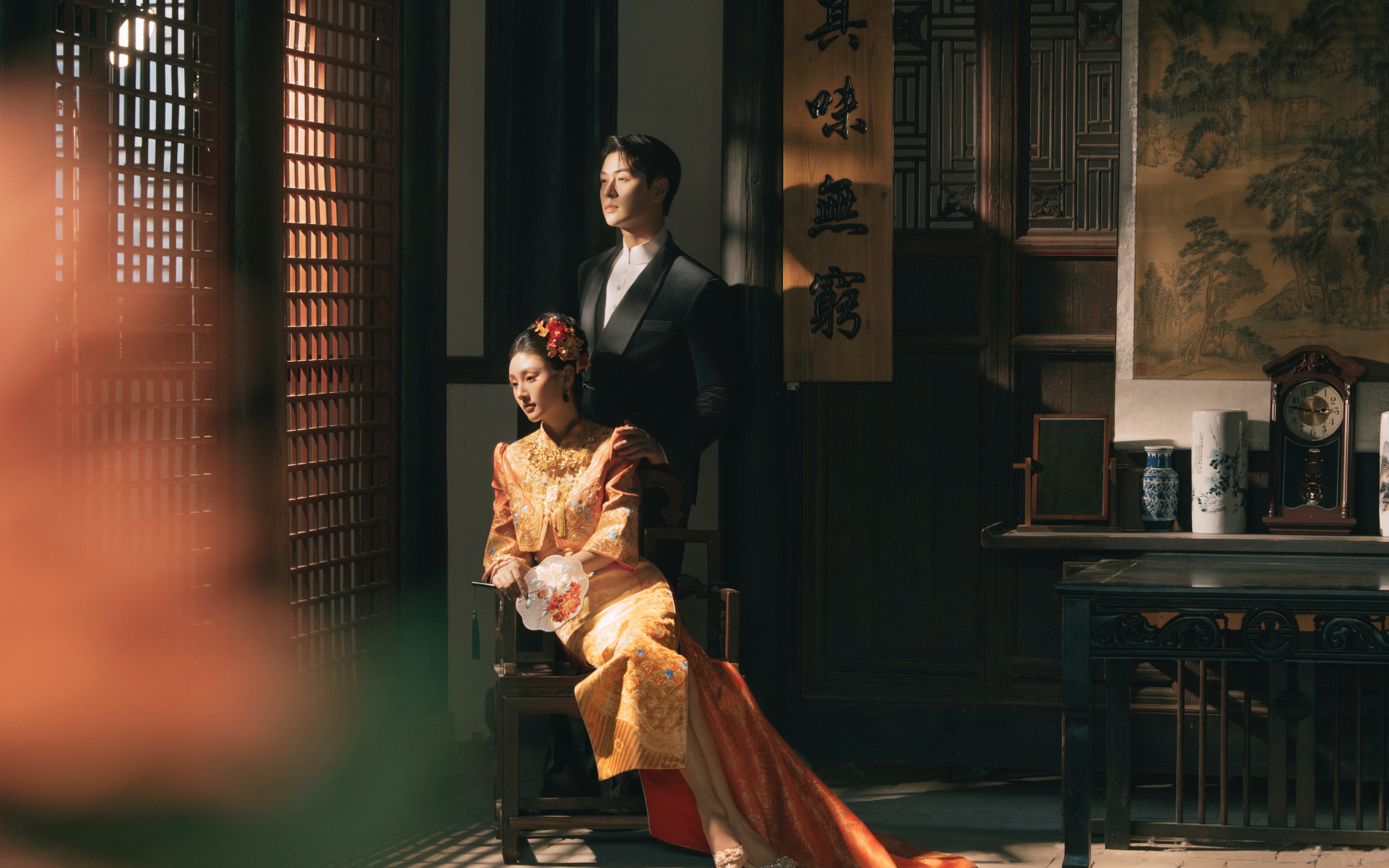 东方美学贵奢感！符合贵女审美的中式婚纱照